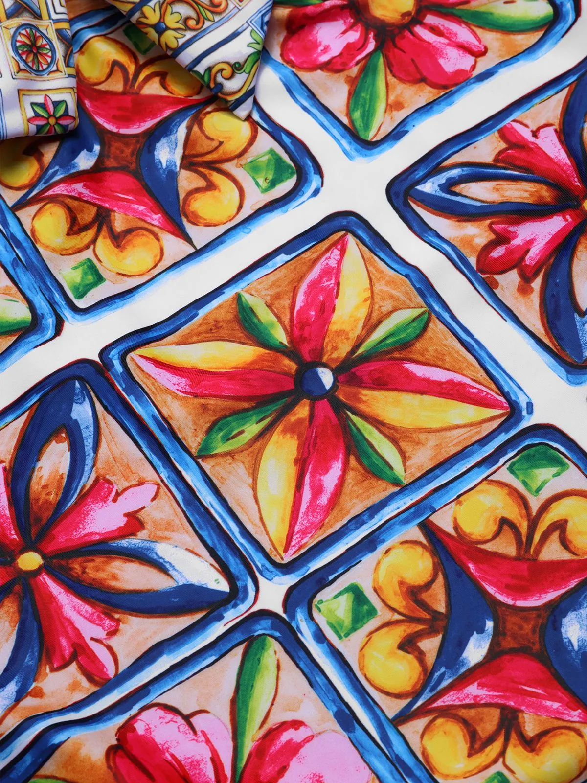 Multicolor 1970s Floral Back Cut-Out Swimsuit sold by Retro Stage product image thumbnail 3