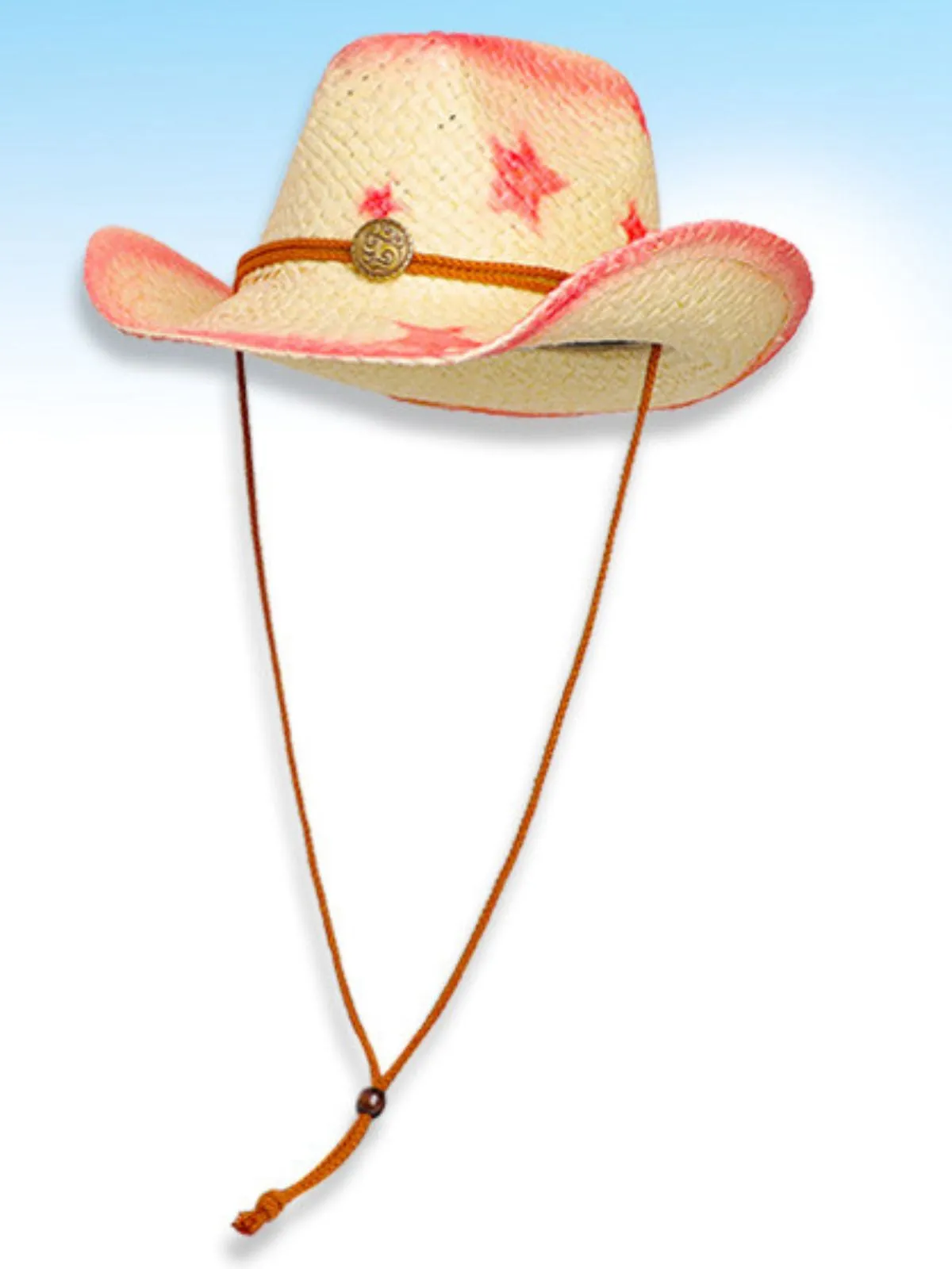 Vintage Wide Brim Star Cowgirl Sun Hat sold by Retro Stage product image thumbnail 2