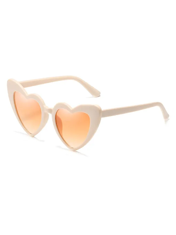 Vintage Alloy Temple Heart Frame Sunglasses sold by Retro Stage