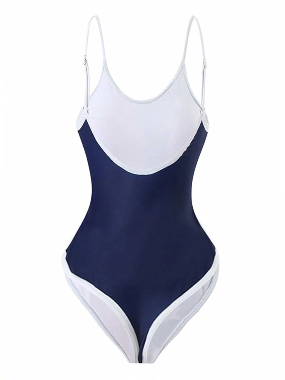 1950s Strap Stars Stripes Flag Print One-Piece Swimsuit sold by Retro Stage product image thumbnail 2