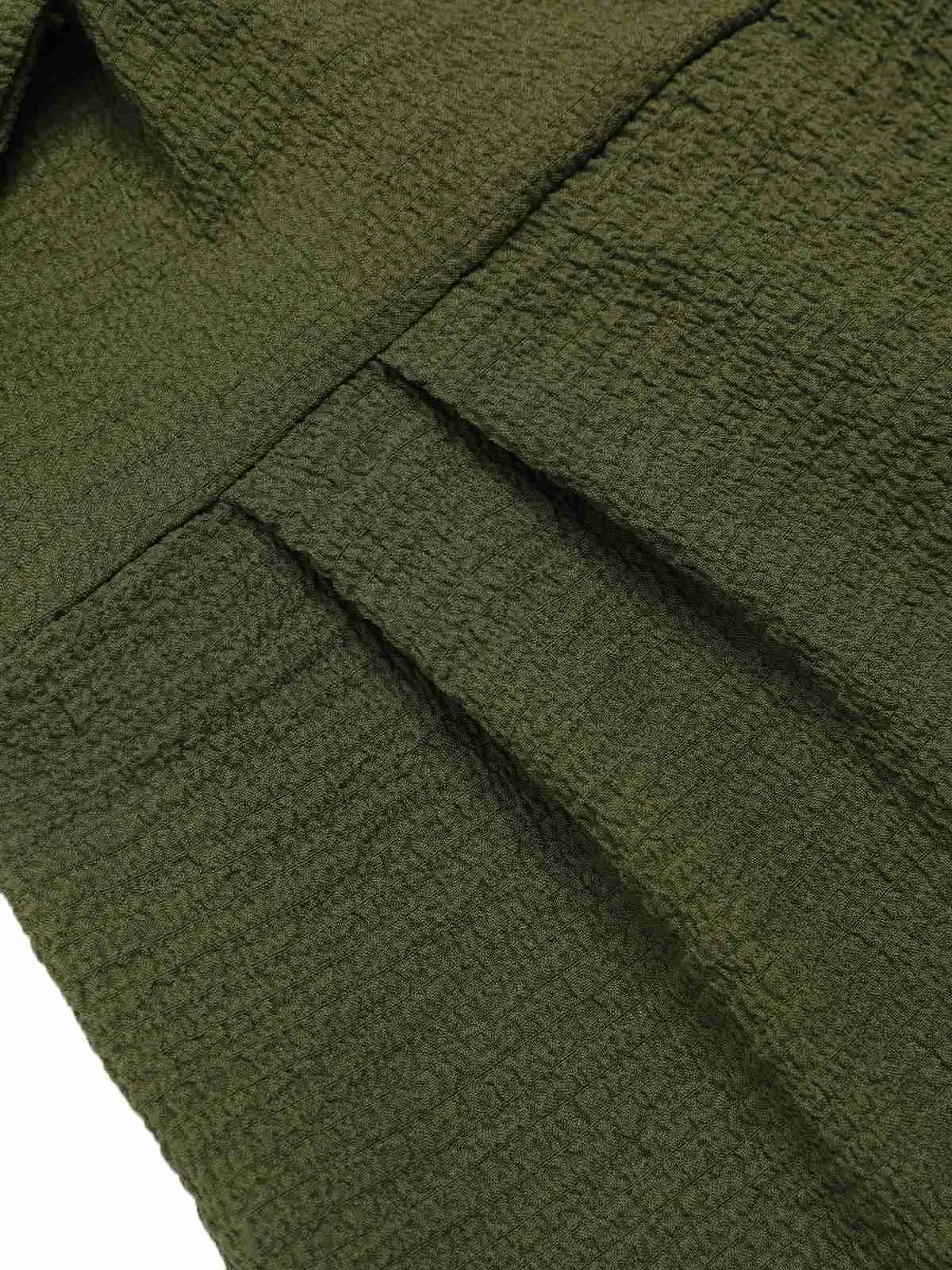 Green 1940s Solid Hollow-Out Twisted Romper sold by Retro Stage product image thumbnail 3