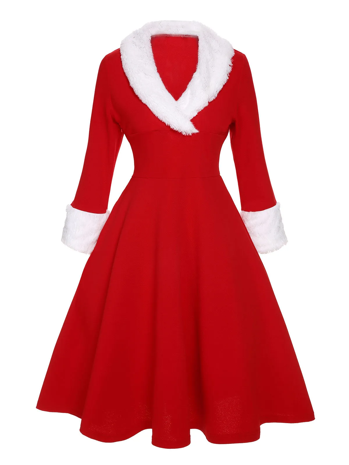 Black & White 1950s Christmas Lapel Dress sold by Retro Stage product image thumbnail 5
