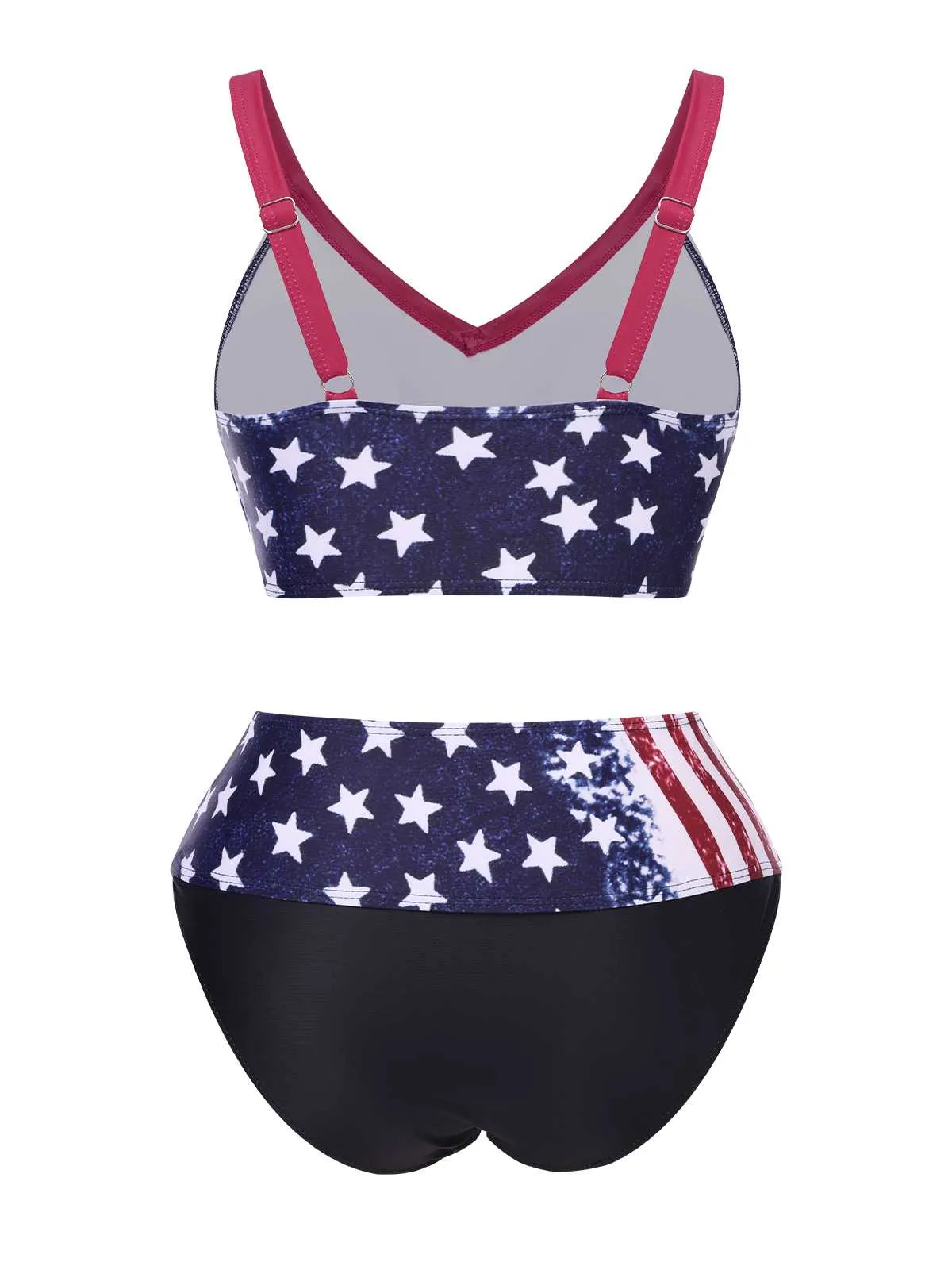 1960s Strap Stars Stripes Bow Bikini sold by Retro Stage product image thumbnail 2