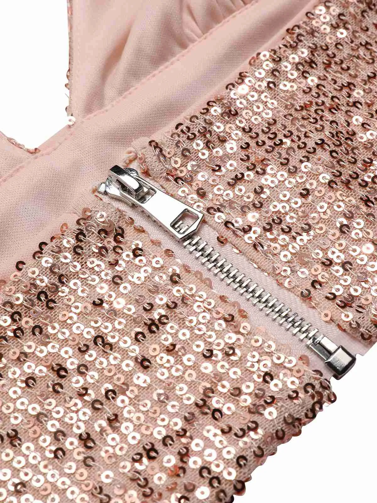 2PCS 1930s Sequined Halter Crop Top & Wide Leg Pants sold by Retro Stage product image thumbnail 4