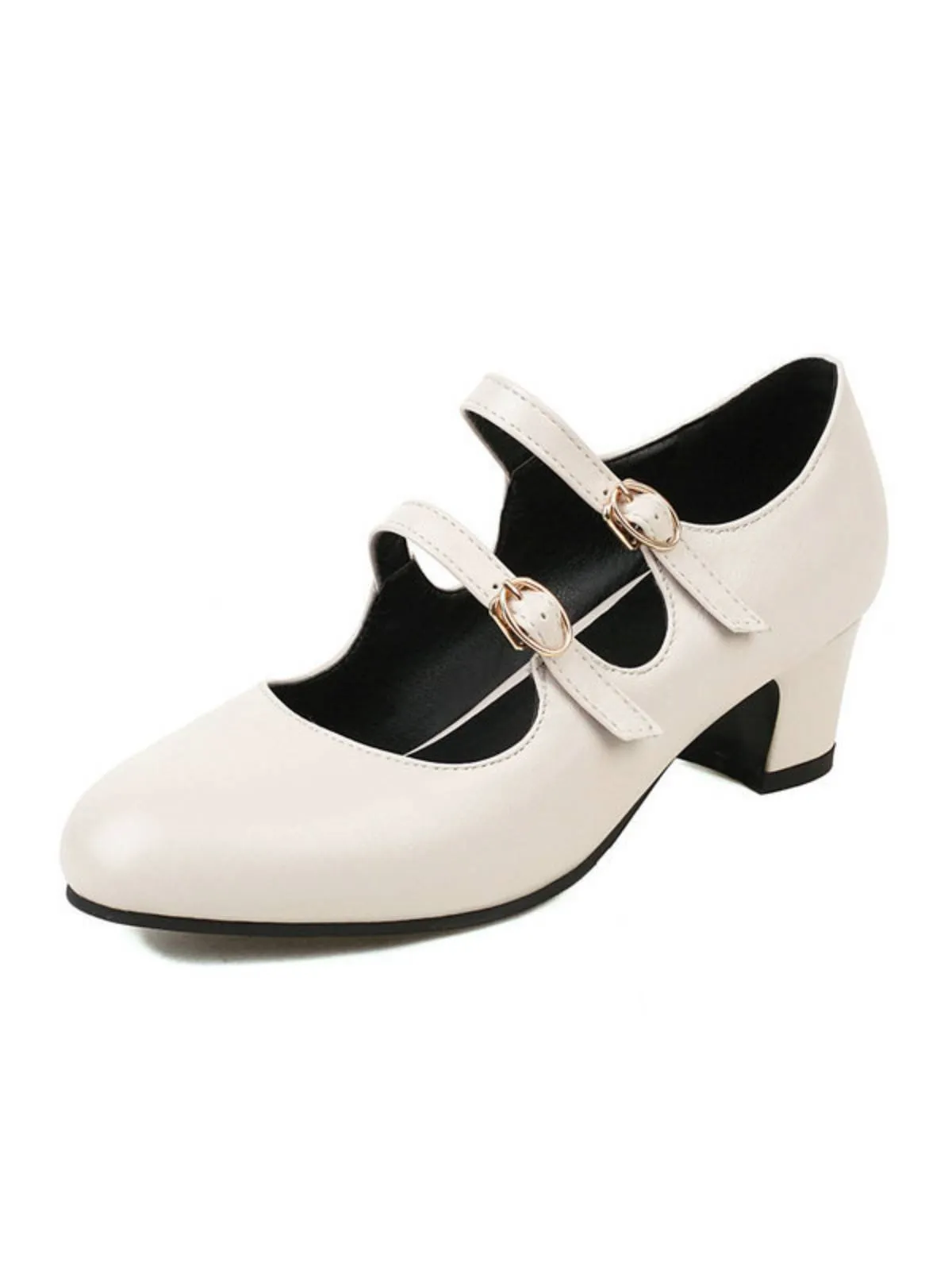 Double Buckle Heels Mary Jane Shoes sold by Retro Stage product image thumbnail 2