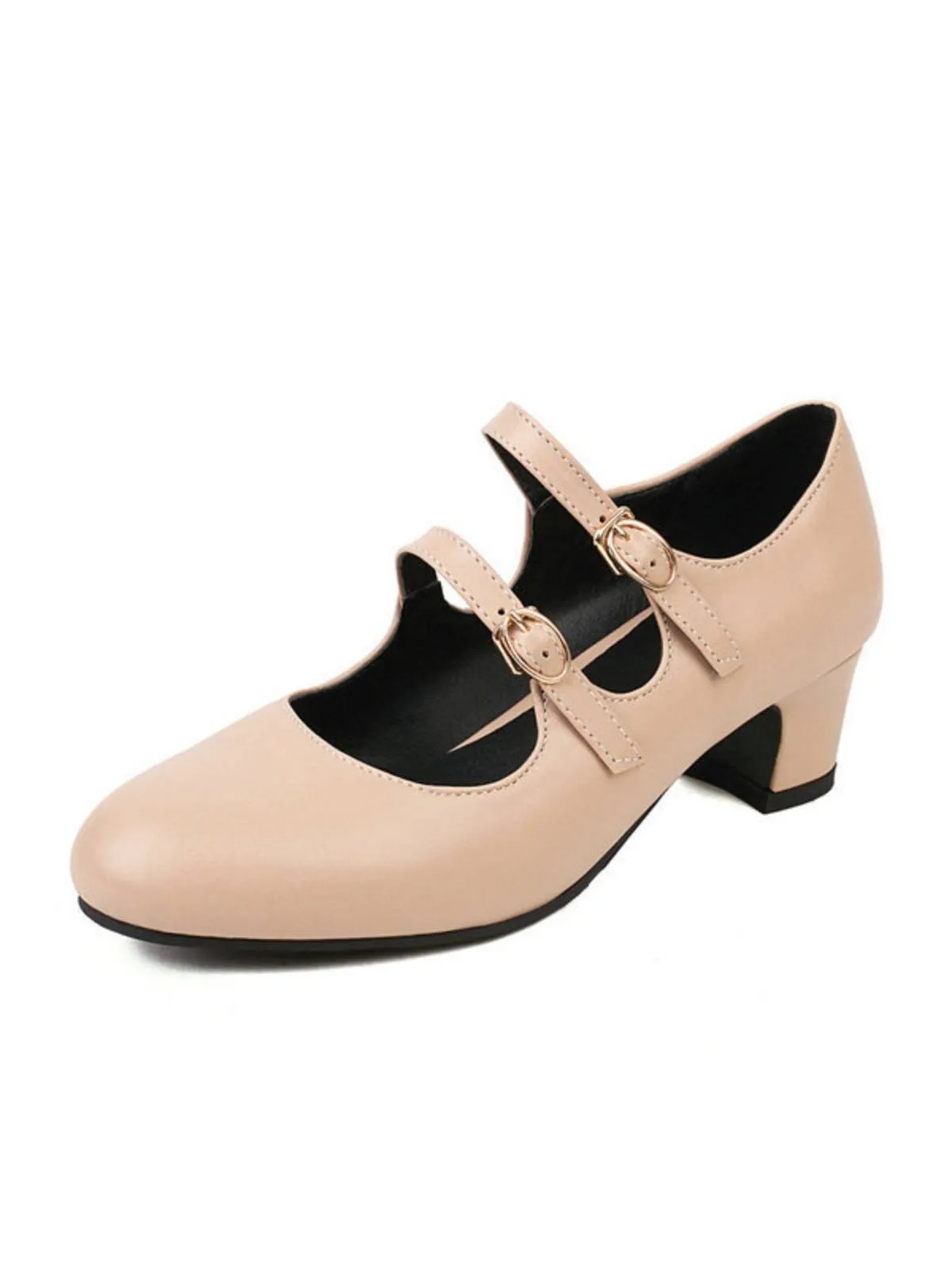 Double Buckle Heels Mary Jane Shoes sold by Retro Stage product image thumbnail 3