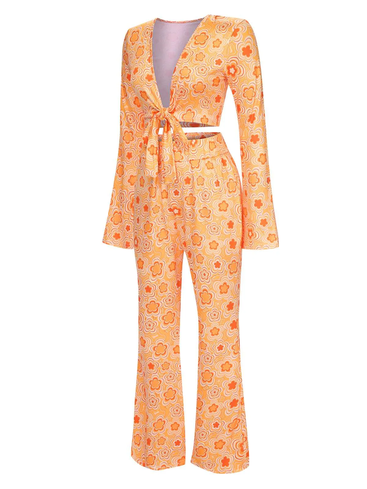 3PCS 1970s Flare Sleeve Disco Hippie Costume Set sold by Retro Stage product image thumbnail 3