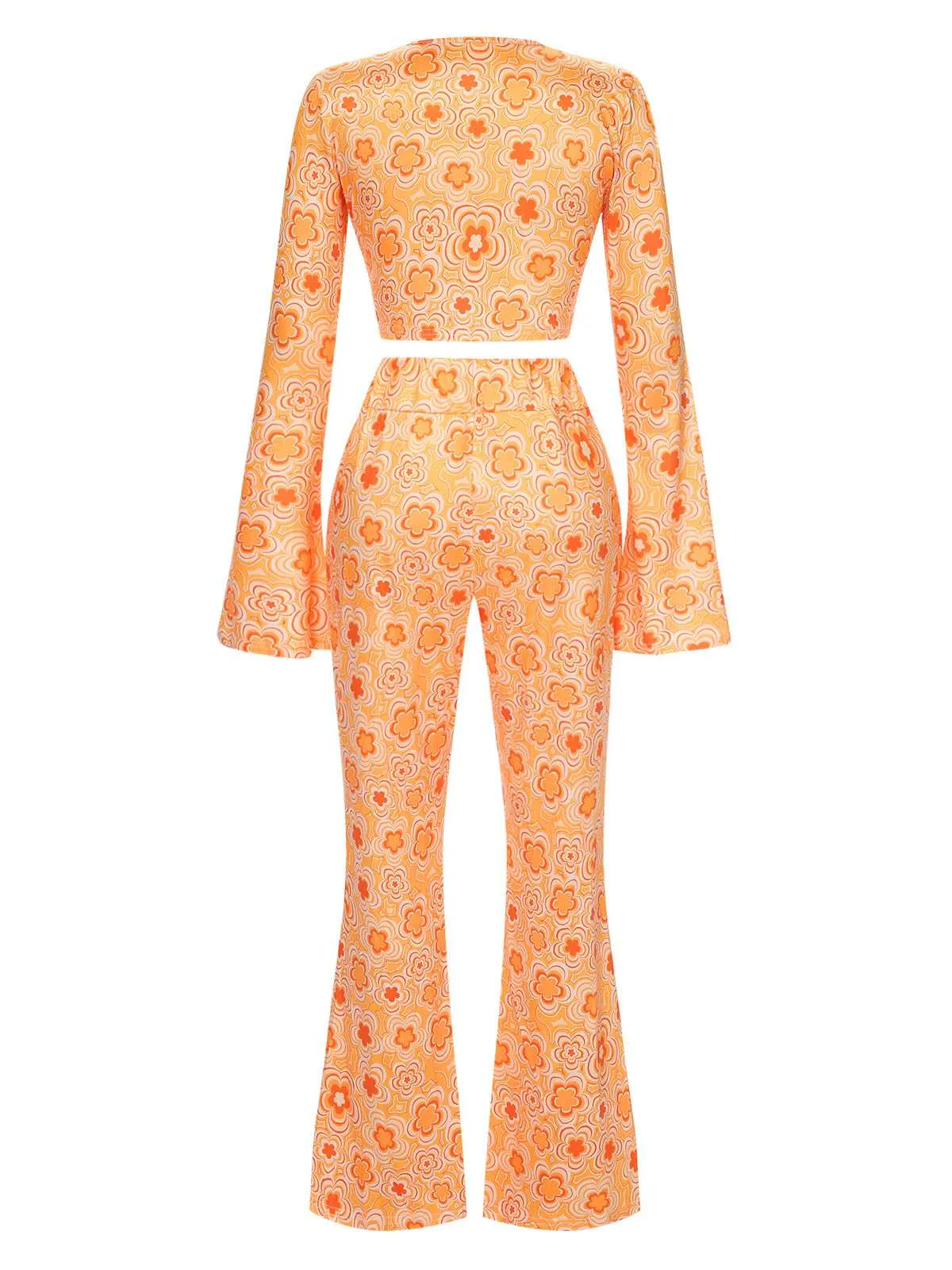 3PCS 1970s Flare Sleeve Disco Hippie Costume Set sold by Retro Stage product image thumbnail 4