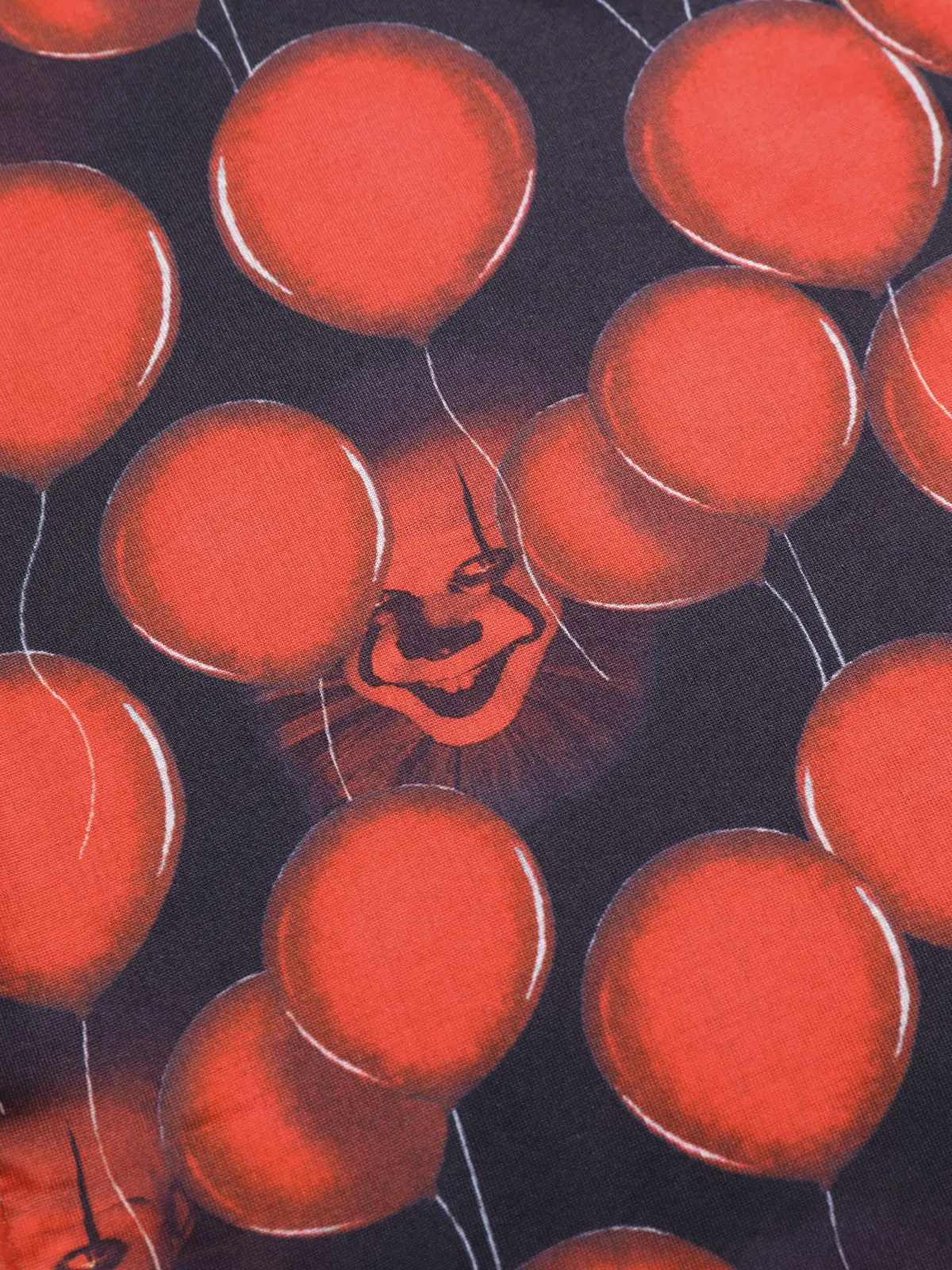 Black And Red 1970s Balloon Ghost Face Romper sold by Retro Stage product image thumbnail 3