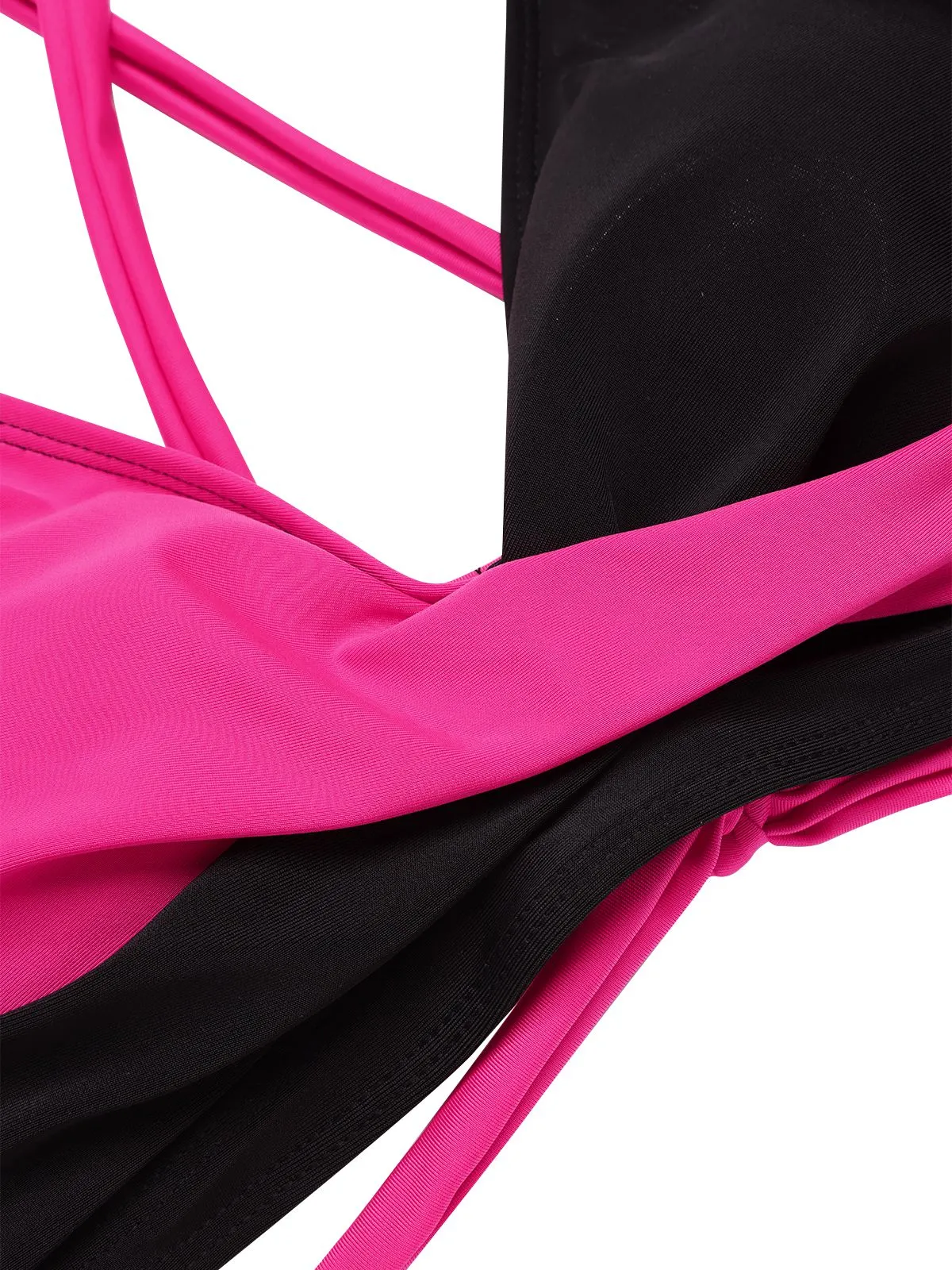 1970s Irregular Contrast Color Swimsuit sold by Retro Stage product image thumbnail 3