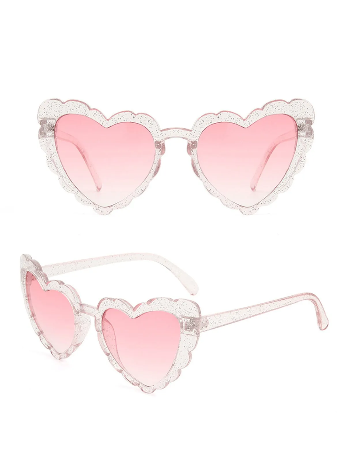 Vintage Curved Heart Frame Sunglasses sold by Retro Stage product image thumbnail 5