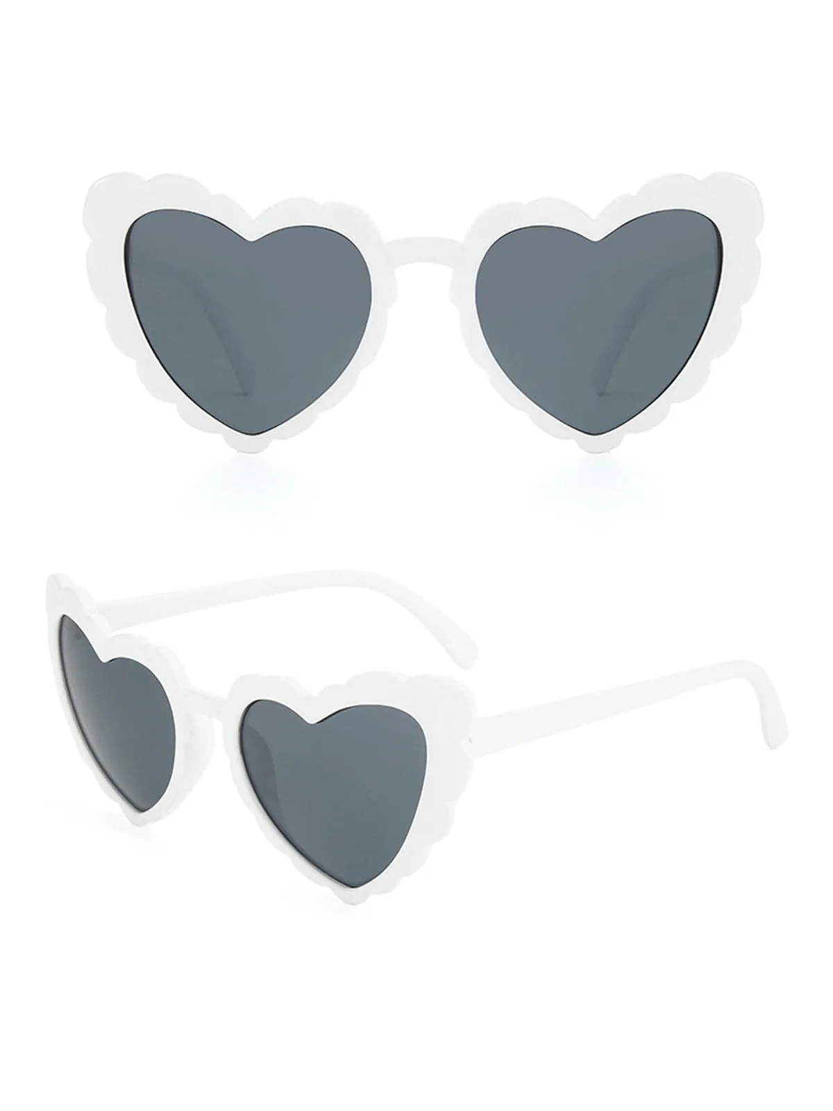 Vintage Curved Heart Frame Sunglasses sold by Retro Stage product image thumbnail 3