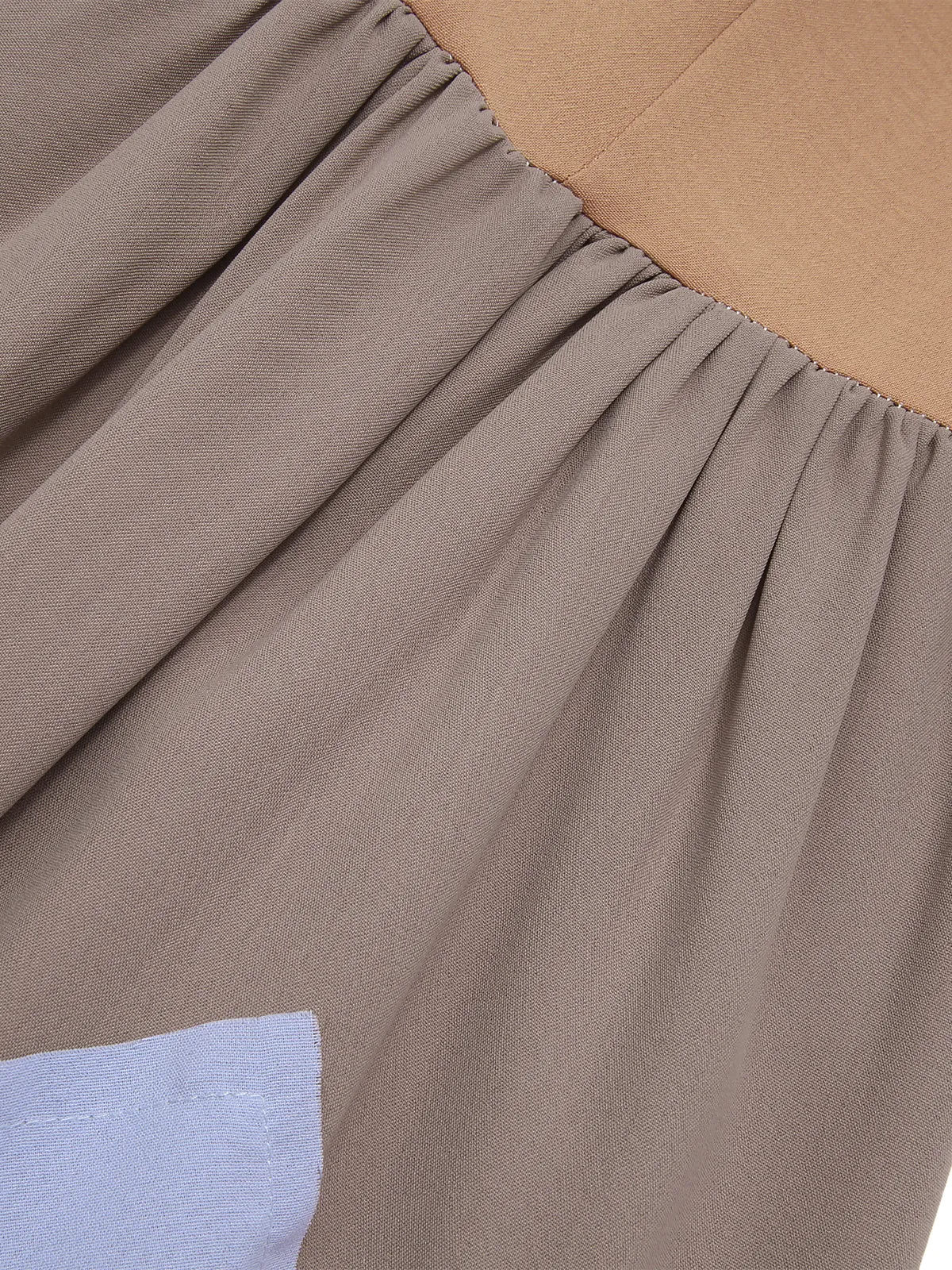 1940s Peter Pan Collar Patchwork Midi Dress sold by Retro Stage product image thumbnail 3