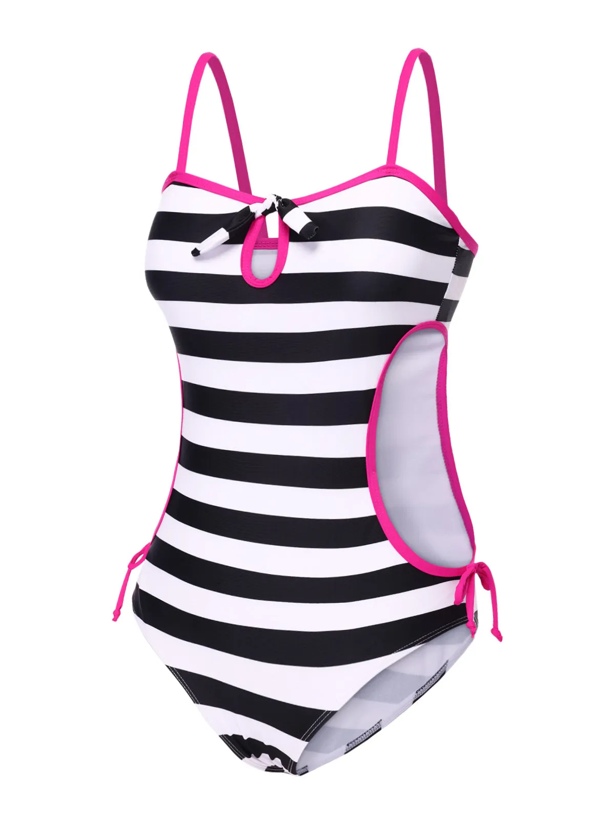 1960s Barbie Striped Hollow Bow Swimsuit sold by Retro Stage product image thumbnail 2