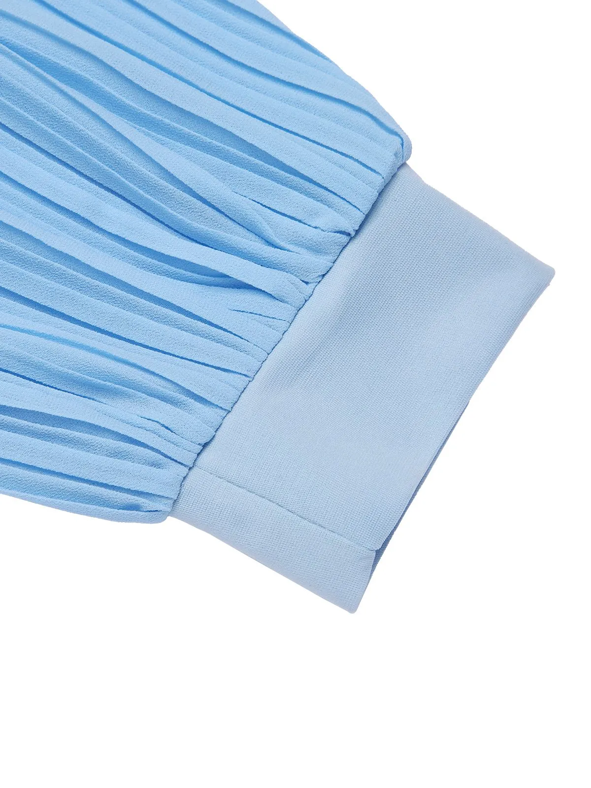 Blue 1930s Notched Collar Patchwork Jumpsuit sold by Retro Stage product image thumbnail 4