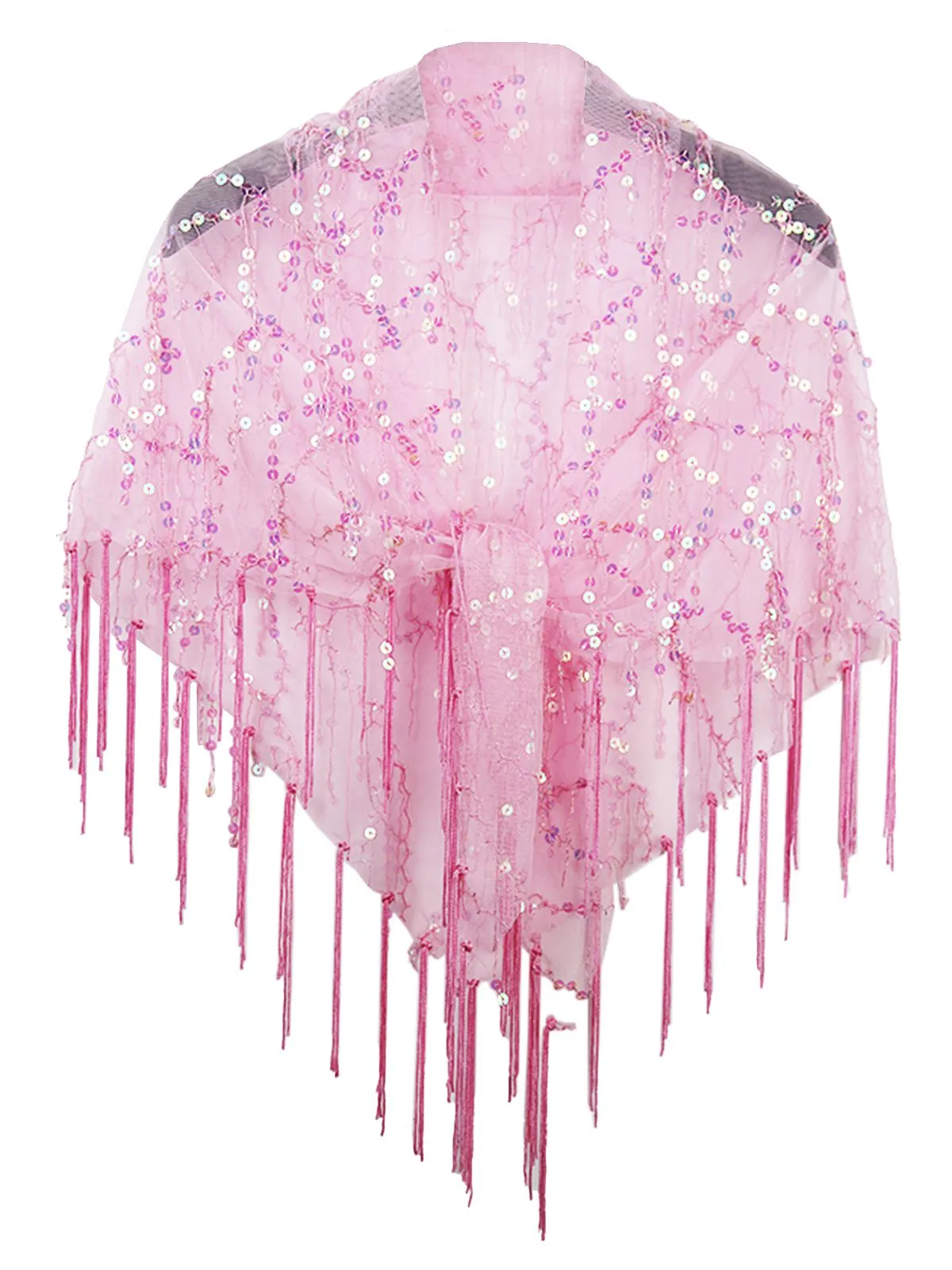 1920s Hollow Tassel Lace-Up Sequined Cape sold by Retro Stage product image thumbnail 4