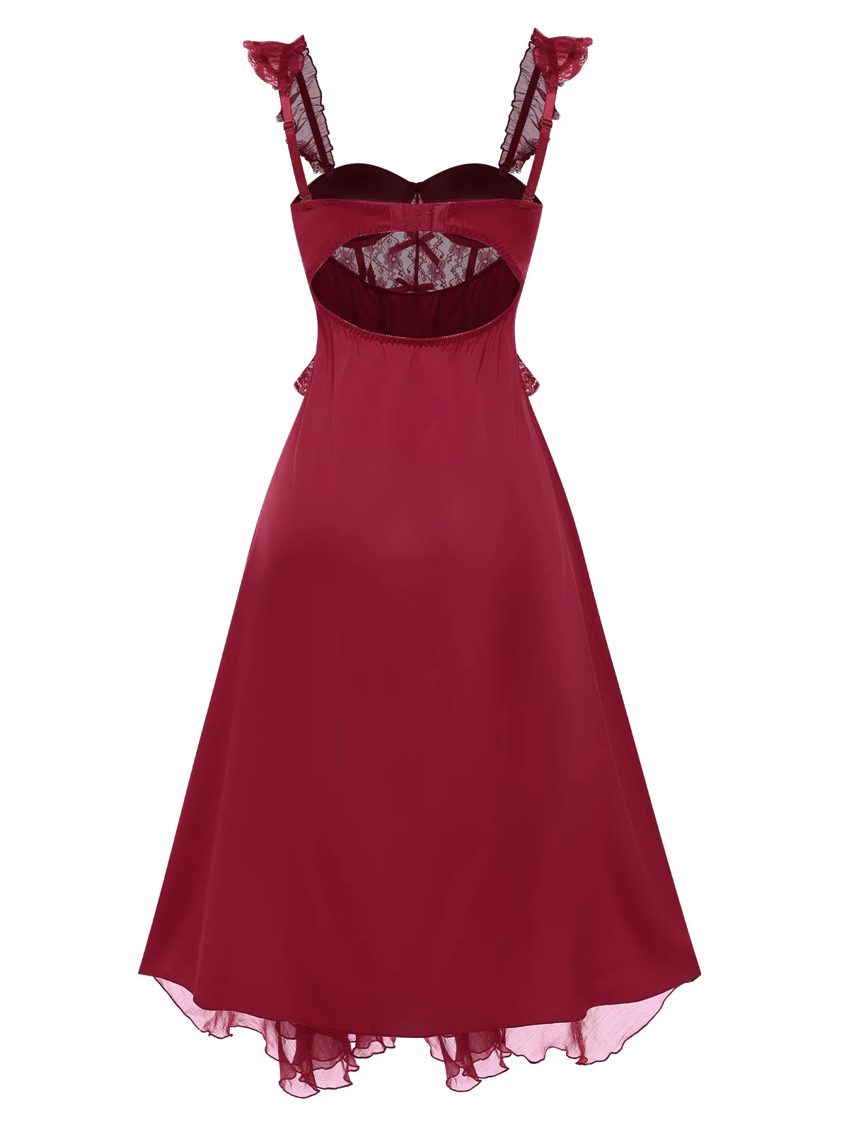 1950s Wide Strap Lace Mesh Nightgown sold by Retro Stage product image thumbnail 3