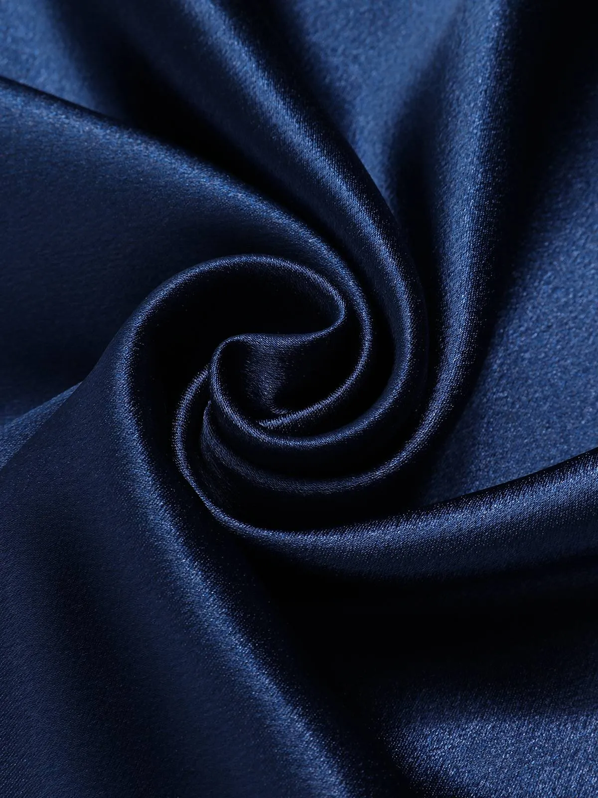 Dark Blue 1930s Satin Halter Mermaid Dress sold by Retro Stage product image thumbnail 4