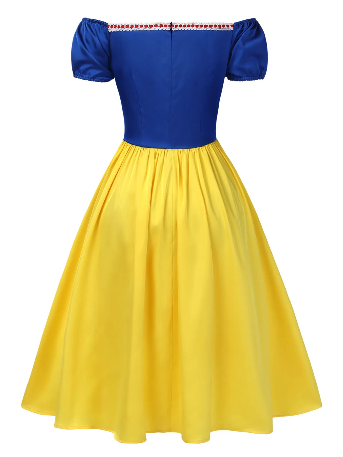 1950s Off-Shoulder Puff Sleeve Princess Bow Dress sold by Retro Stage product image thumbnail 5