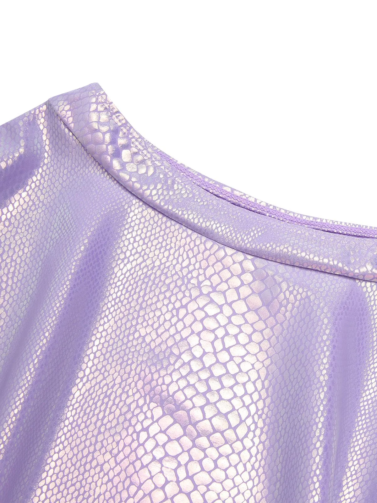 Lavender 1970s Metallic Fish Scale Bikini Set sold by Retro Stage product image thumbnail 4