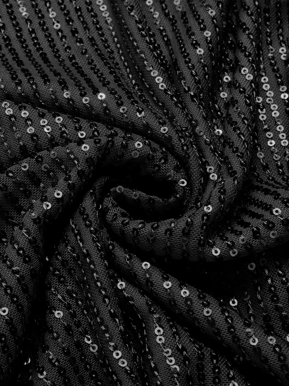 1980s Halter Off-Shoulder Sequined Dress sold by Retro Stage product image thumbnail 4