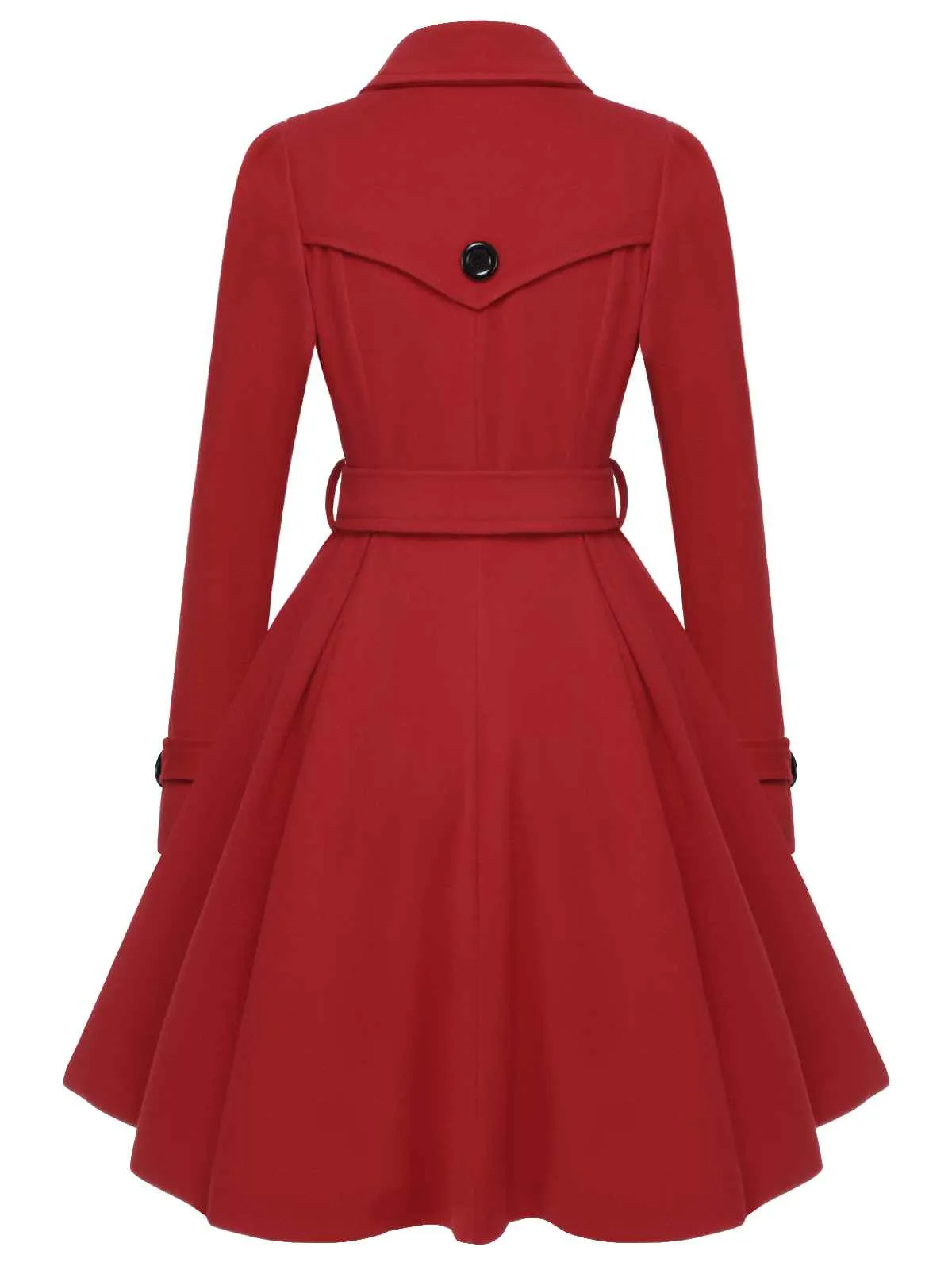 1950s Solid Color Lapel Slim Coat sold by Retro Stage product image thumbnail 5