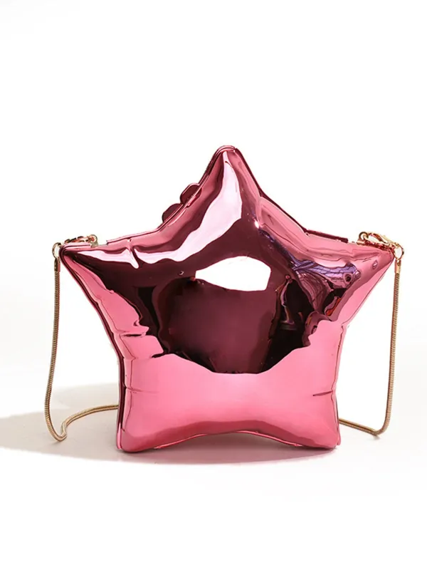 Funny Five Pointed Star Chain Crossbody Bag sold by Retro Stage