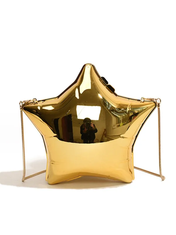 Funny Five Pointed Star Chain Crossbody Bag sold by Retro Stage