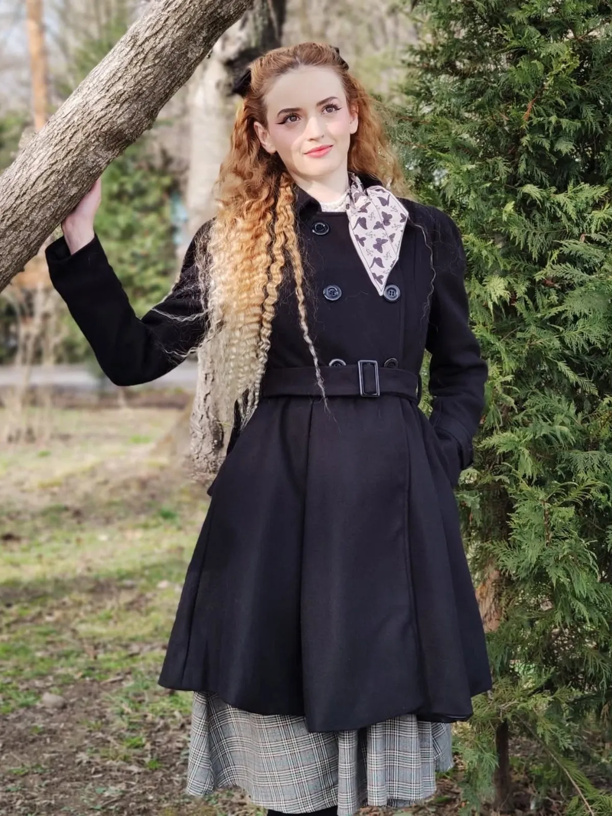 1950s Solid Color Lapel Slim Coat sold by Retro Stage