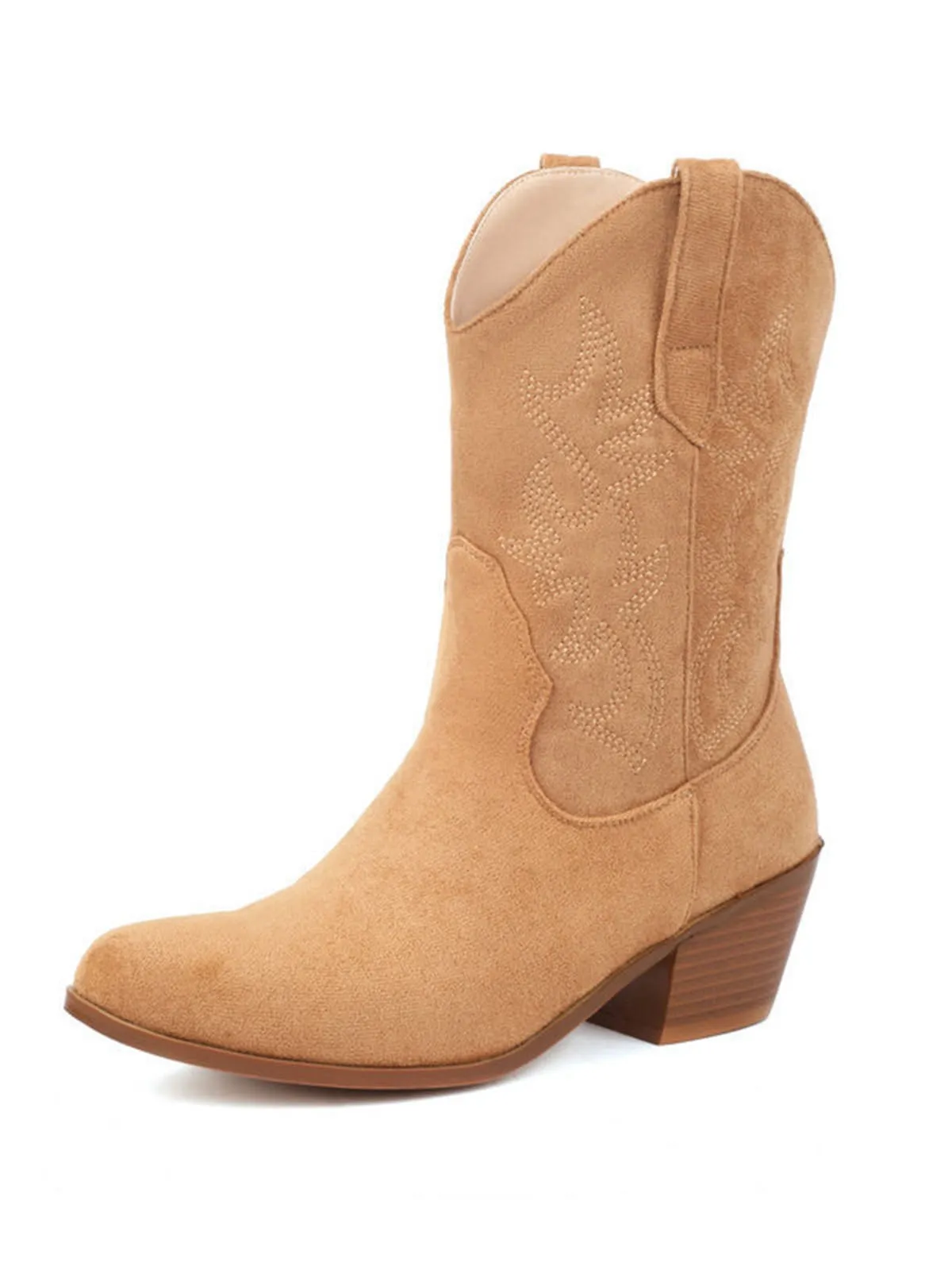 Vintage Embroidered Chunky Heel Cowboy Boots sold by Retro Stage