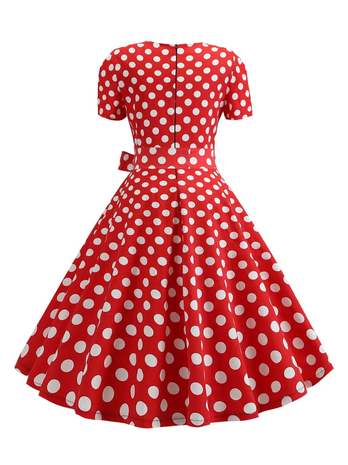 1950s Square Neck Short Sleeves Dress sold by Retro Stage product image thumbnail 3