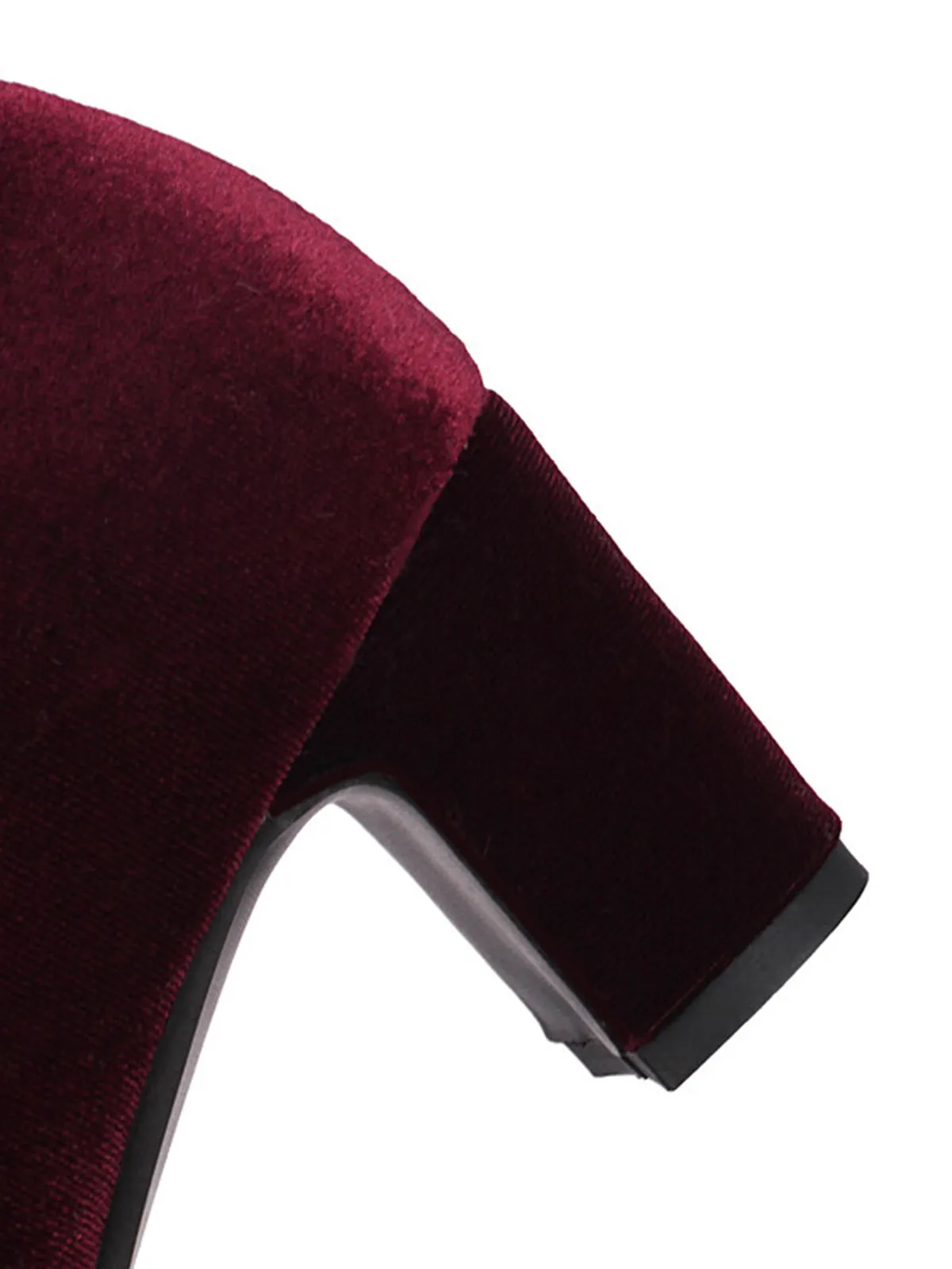 Vintage Velvet T-Strap Chunky Heel Shoes sold by Retro Stage product image thumbnail 5