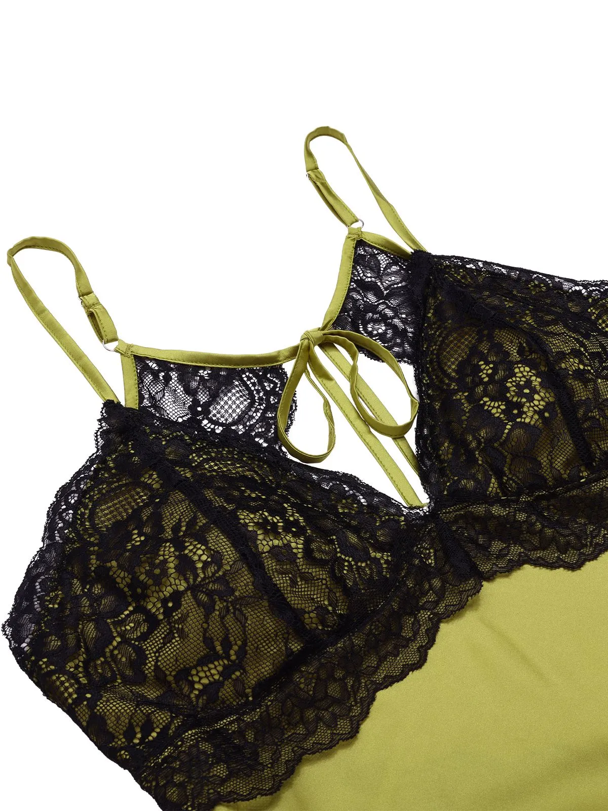 1940s Lace Suspender Patchwork Backless Nightgown sold by Retro Stage product image thumbnail 3