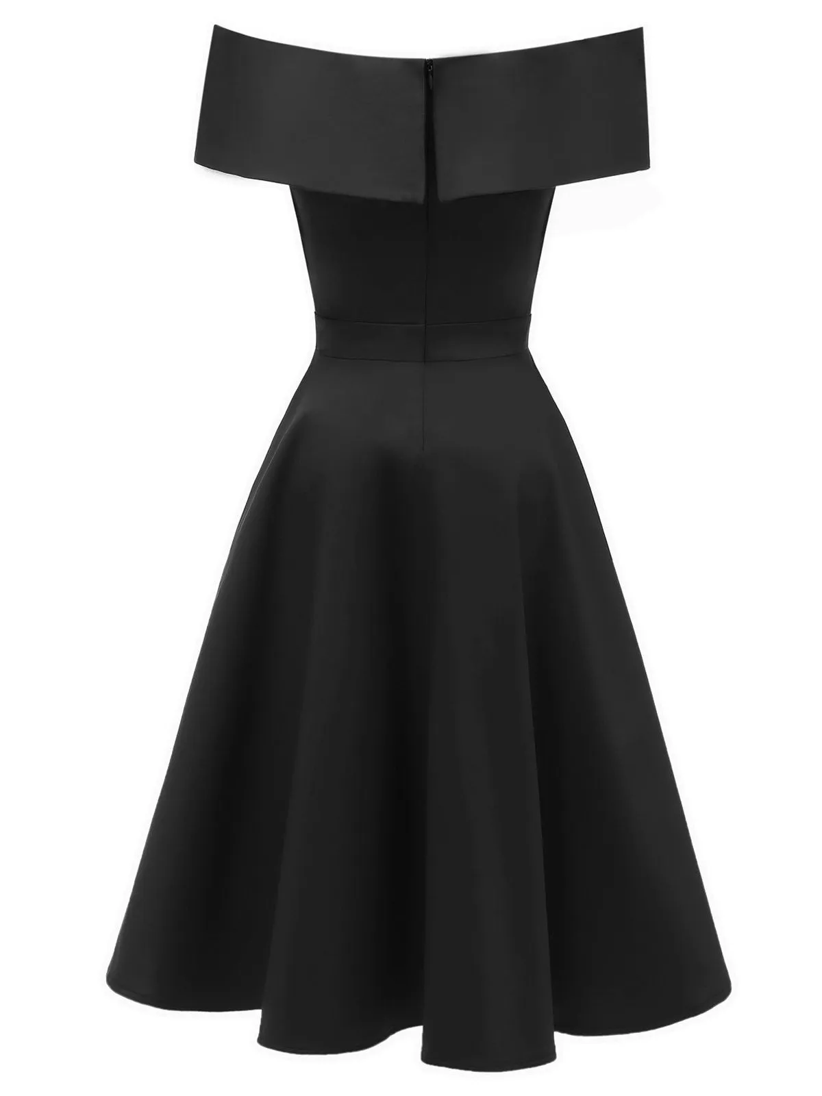 1950s Off Shoulder Swing Dress sold by Retro Stage product image thumbnail 3