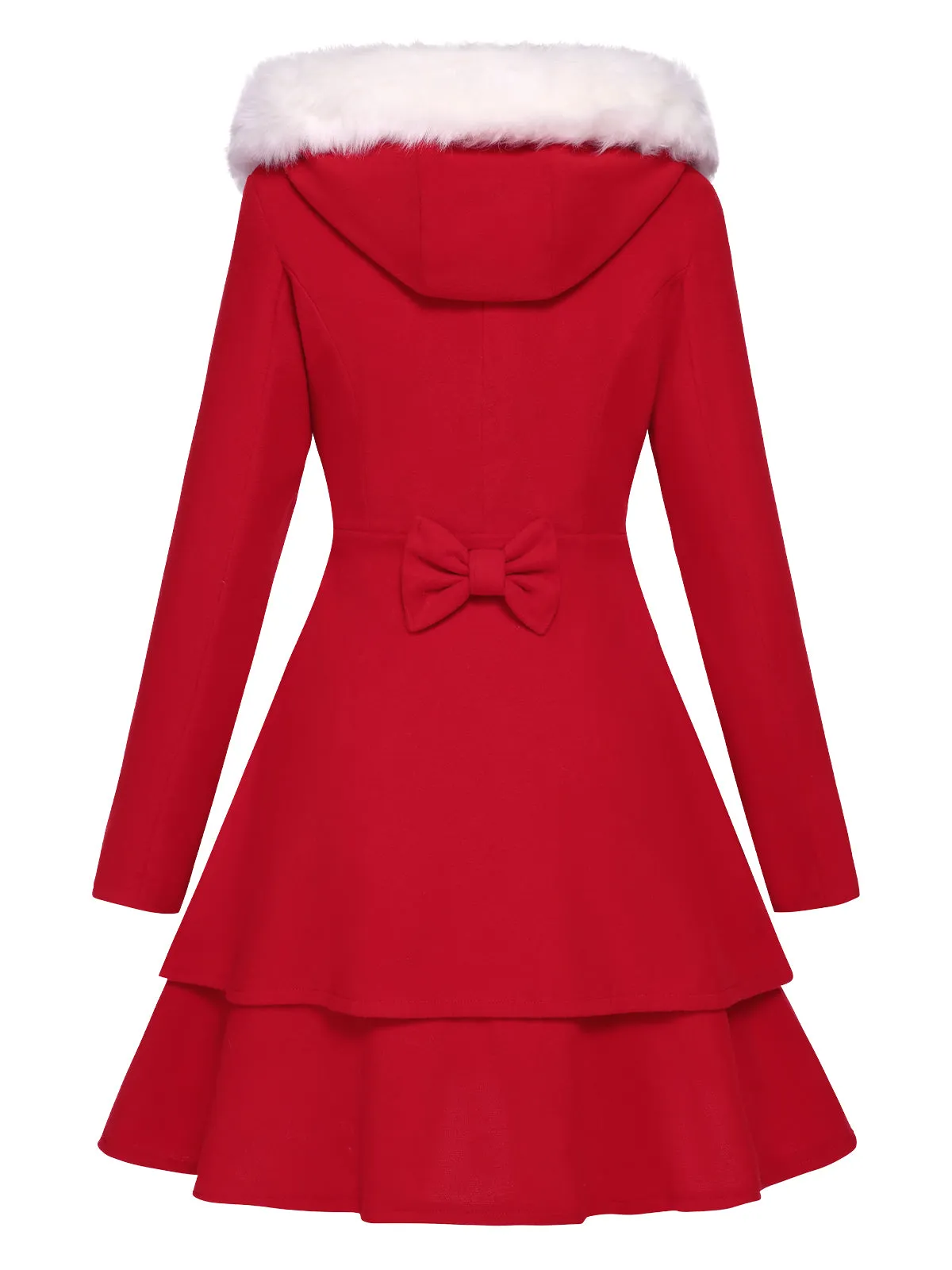 1940s Solid Removable Fur Collar Dress Coat sold by Retro Stage product image thumbnail 3