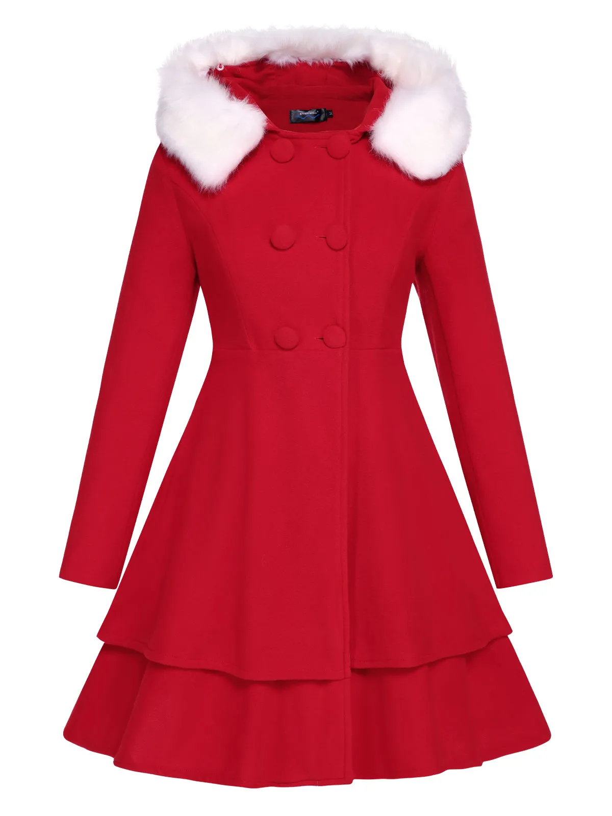 1940s Solid Removable Fur Collar Dress Coat sold by Retro Stage product image thumbnail 2