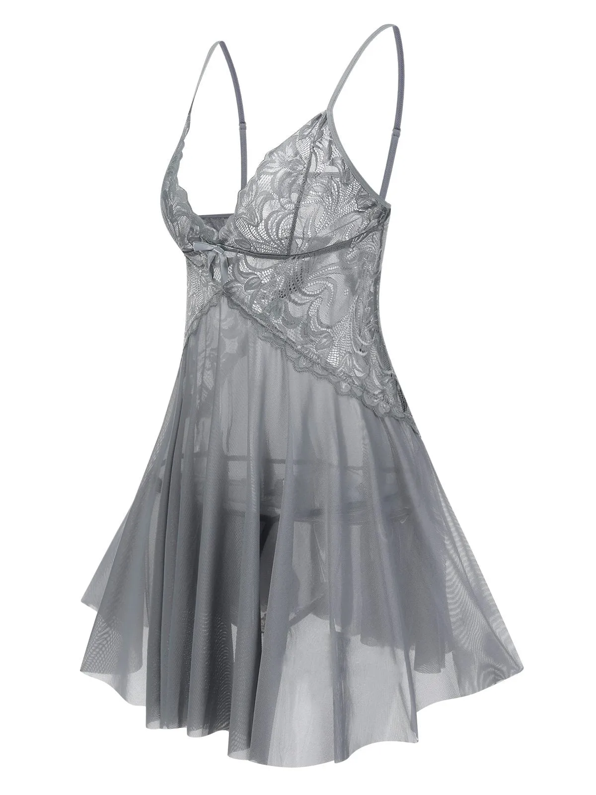 1940s Lace Suspender Sheer Nightgown sold by Retro Stage product image thumbnail 2
