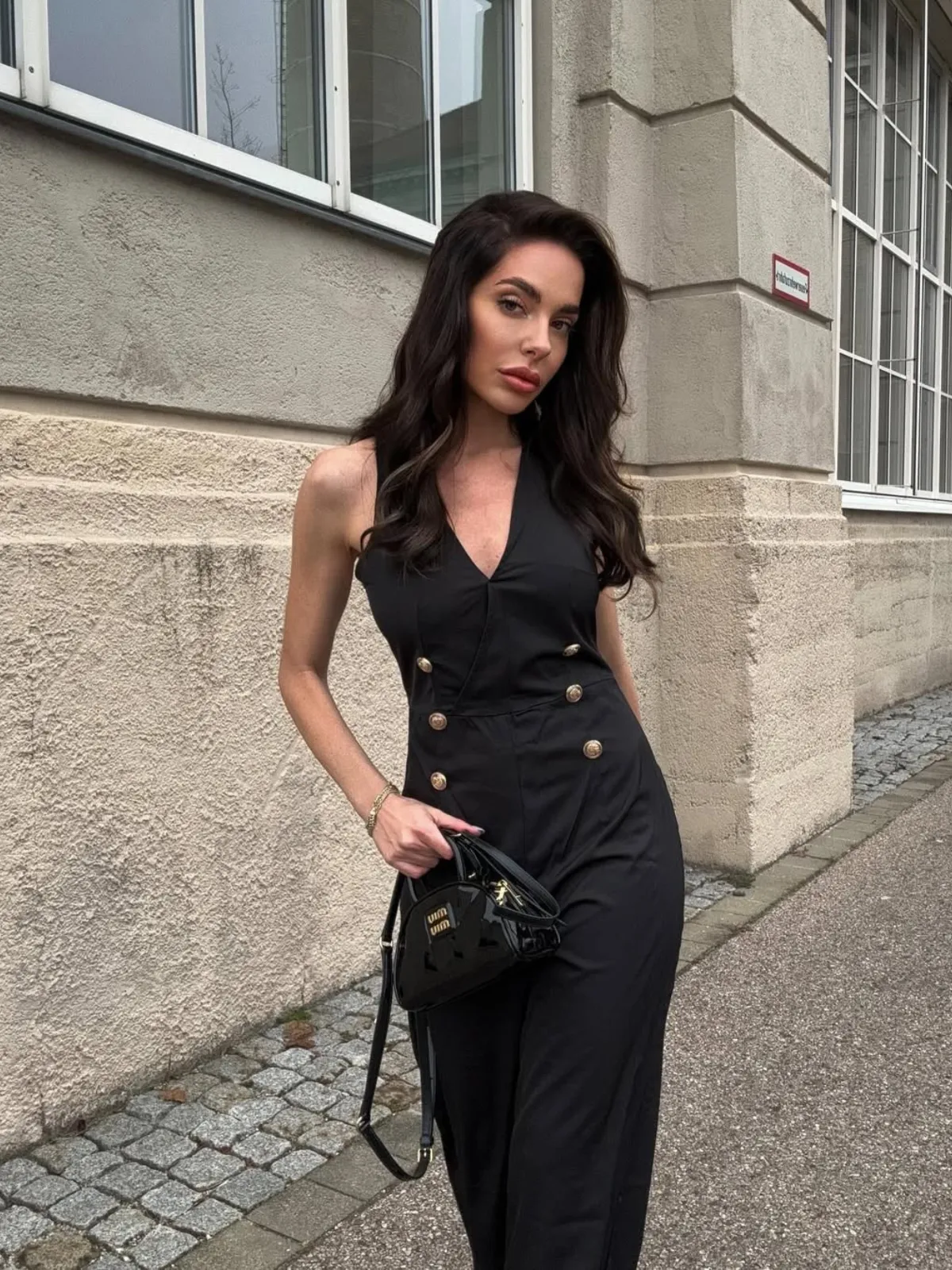 Pink 1950s Sleeveless Buttoned Solid Jumpsuit sold by Retro Stage product image thumbnail 2