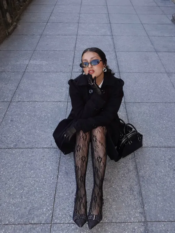 1950s Solid Color Lapel Slim Coat sold by Retro Stage