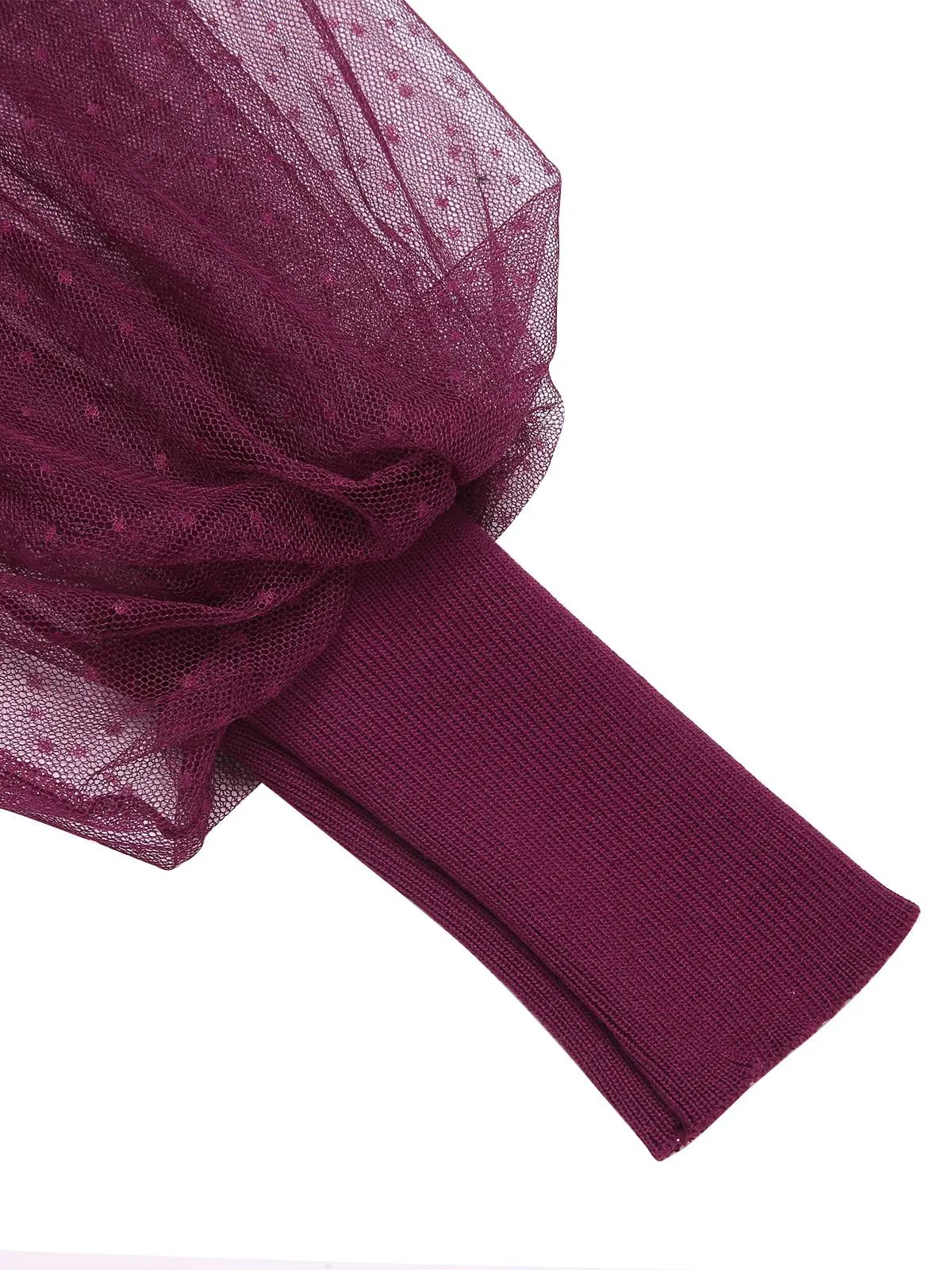 1950s Embroidered Floral Mesh Patchwork Dress sold by Retro Stage product image thumbnail 4