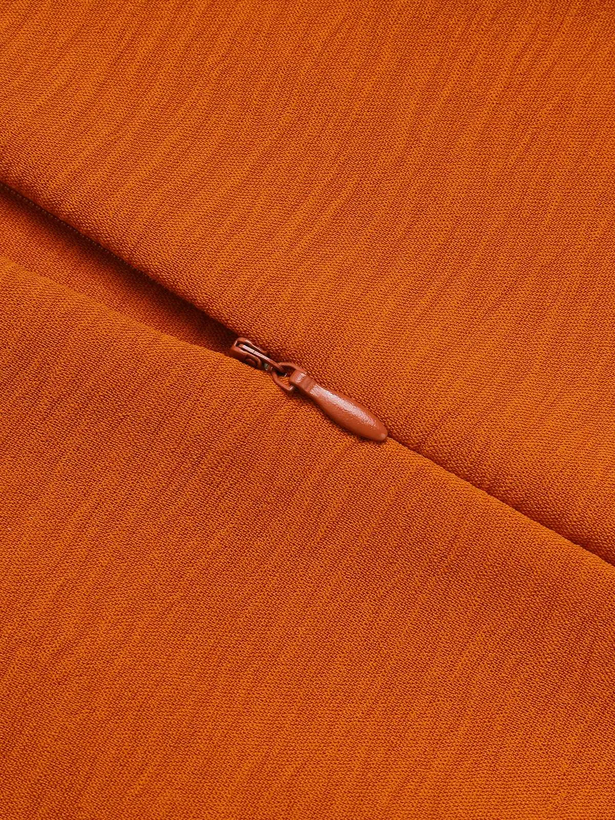 1970s V-Neck Tie-Front Solid Jumpsuit sold by Retro Stage product image thumbnail 4