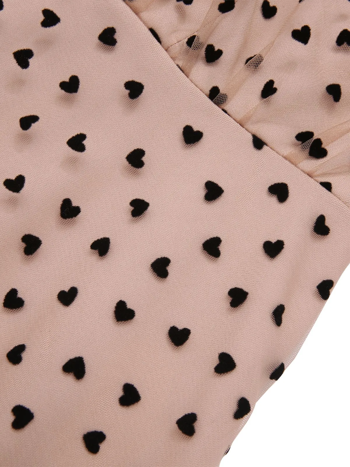 Beige 1940s Heart Mesh Halterneck Dress sold by Retro Stage product image thumbnail 4