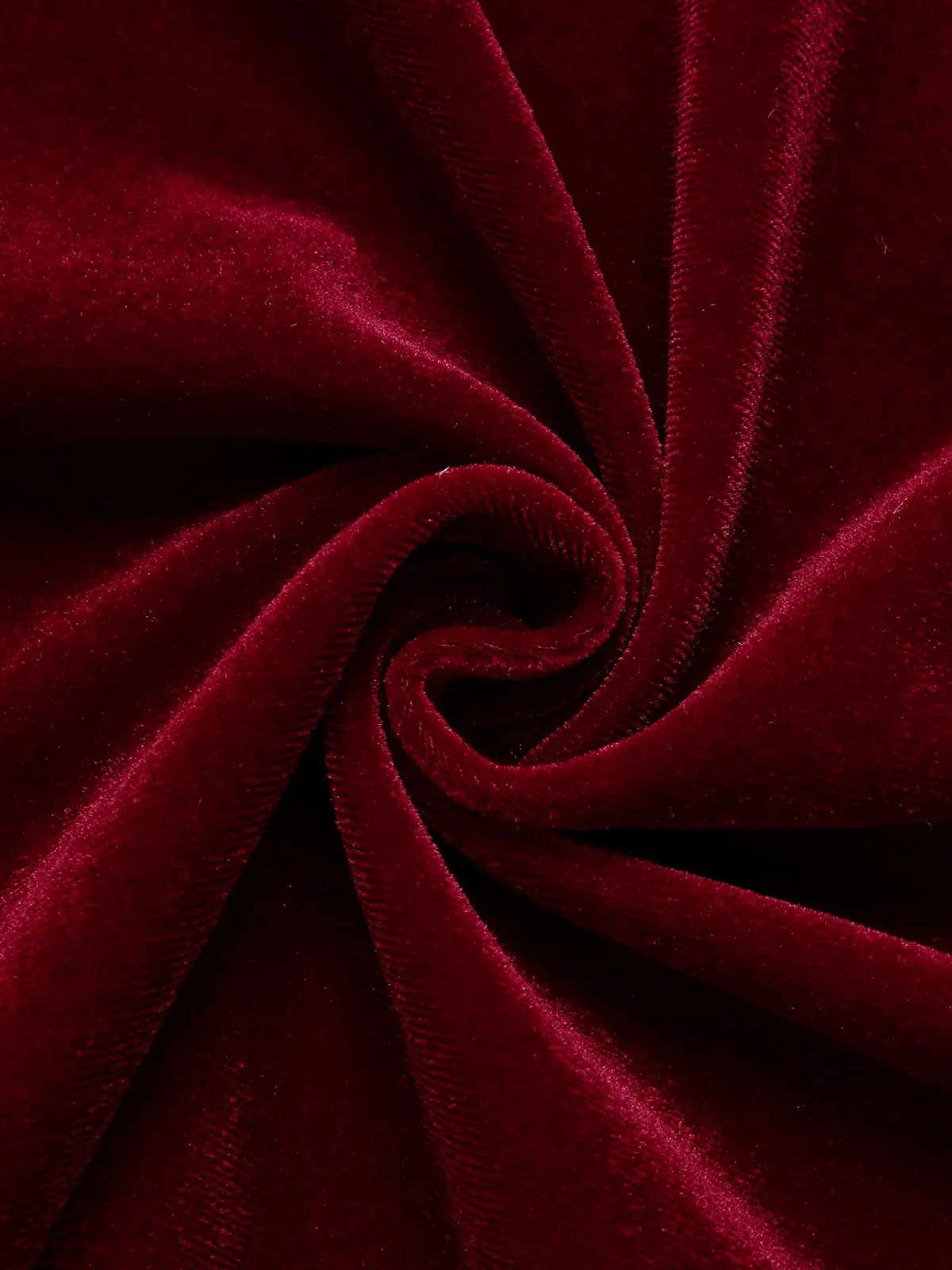 Wine Red 1930s Solid Velvet Mermaid Dress sold by Retro Stage product image thumbnail 5