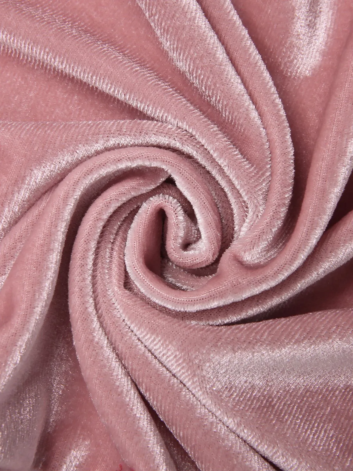Pink 1960s Velvet Puff Sleeve Belted Dress sold by Retro Stage product image thumbnail 4
