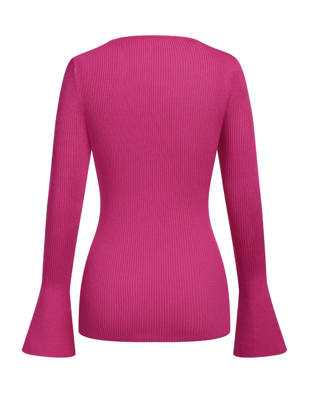 1970s Heart Cutout Knitted Solid Sweater sold by Retro Stage product image thumbnail 2