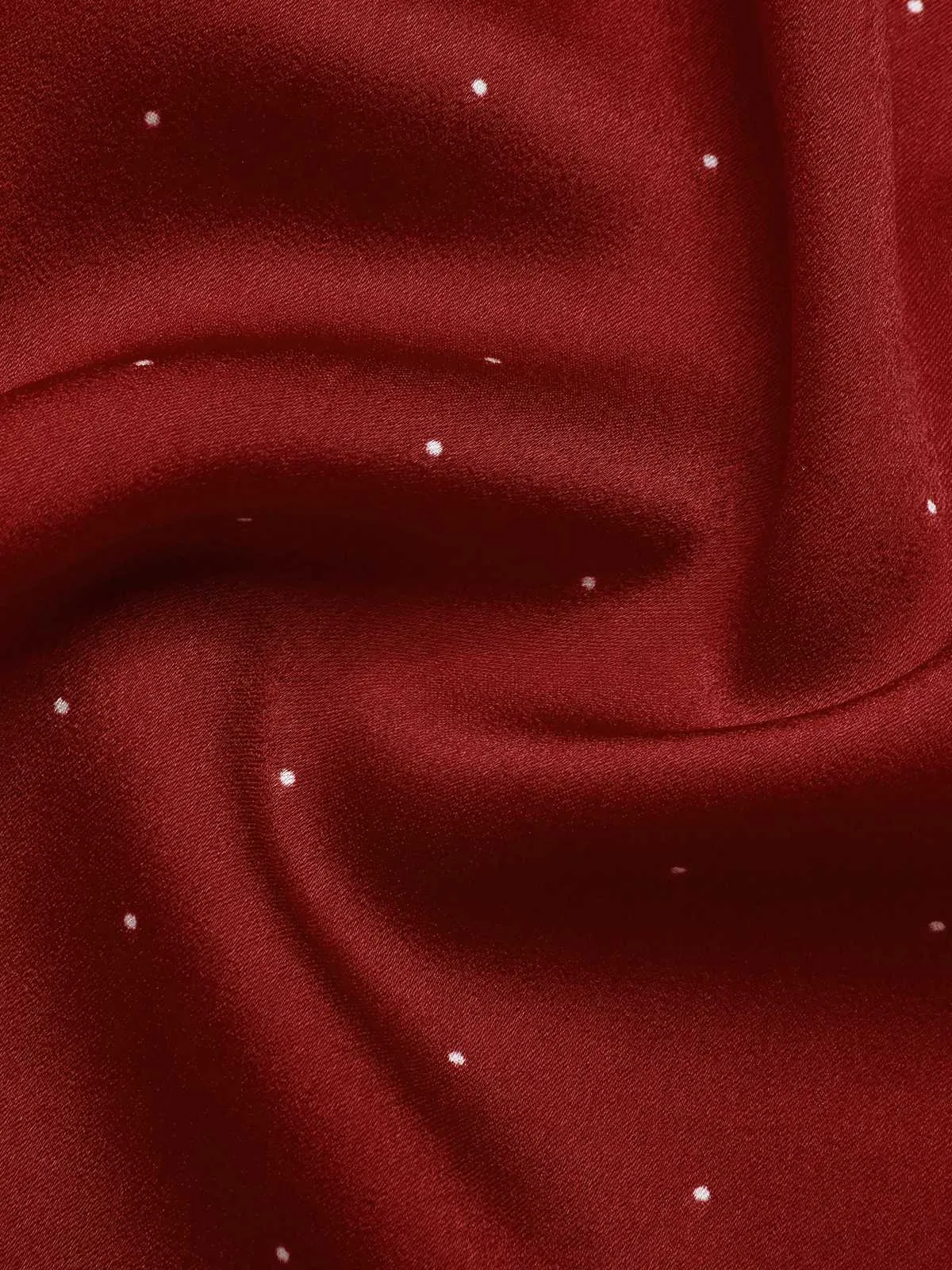 Red 1960s Hollow Out Button Satin Dress sold by Retro Stage product image thumbnail 5