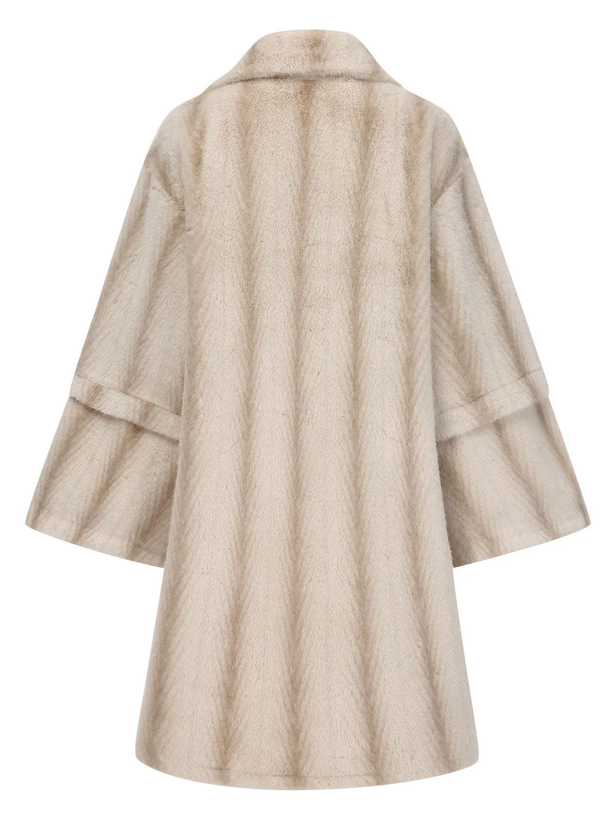 Beige 1950s Faux Fur Lapel Plush Coat sold by Retro Stage product image thumbnail 3