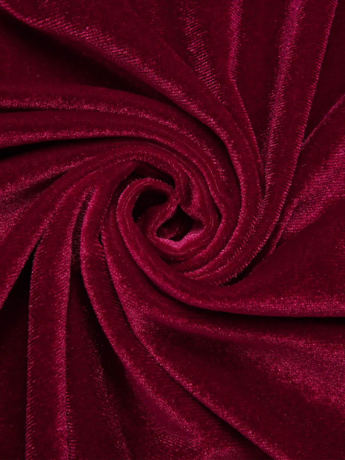 Wine Red 1960s Velvet Fur Lace-Up Sleepwear sold by Retro Stage product image thumbnail 4