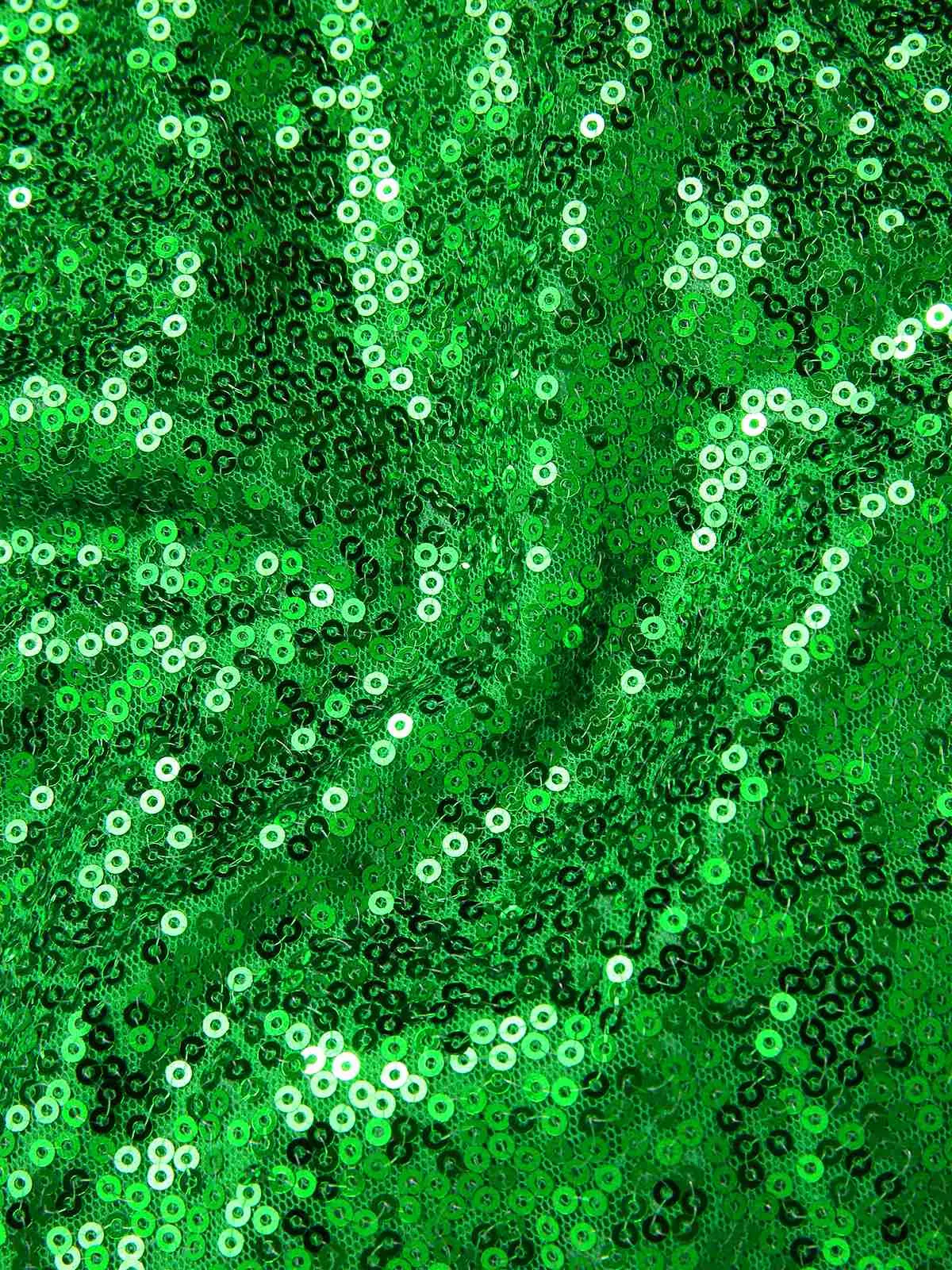 Green 1960s Christmas Plush Sequined Patchwork Dress sold by Retro Stage product image thumbnail 4