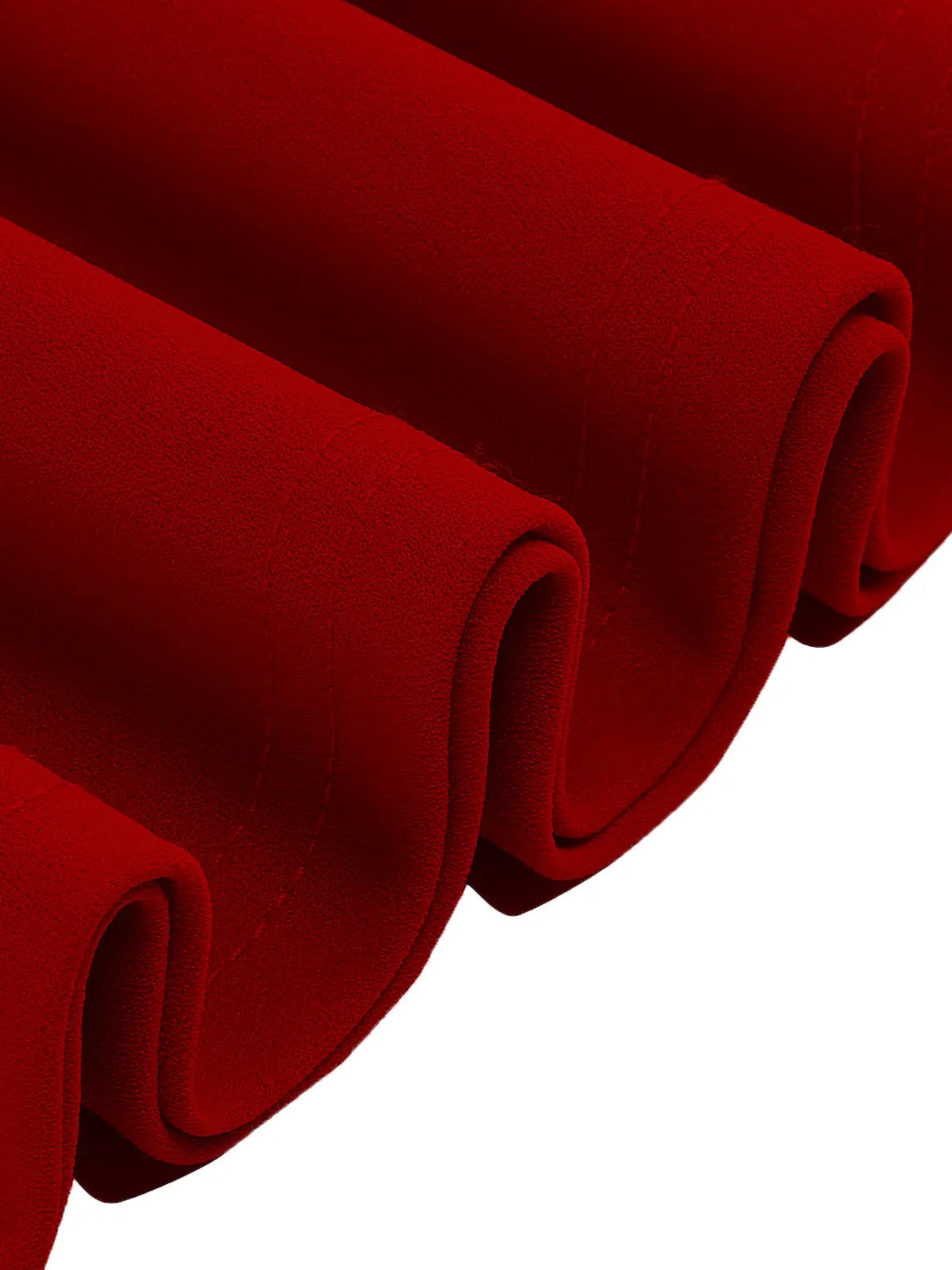 1950s Contrast Tie Neck Belted Lapel Dress sold by Retro Stage product image thumbnail 5